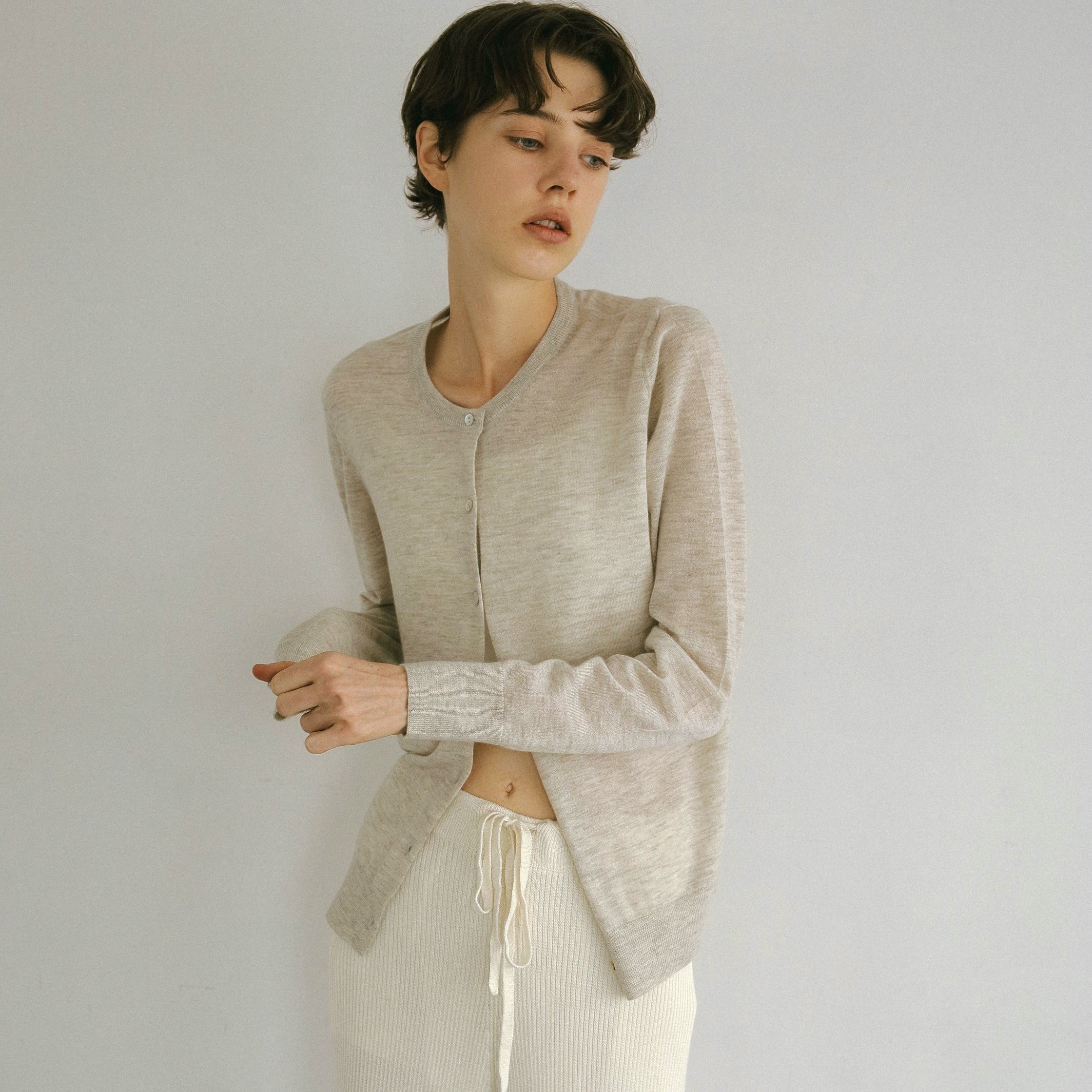 cashmere knit cardigan(カシミヤ100%ニットカーディガン)