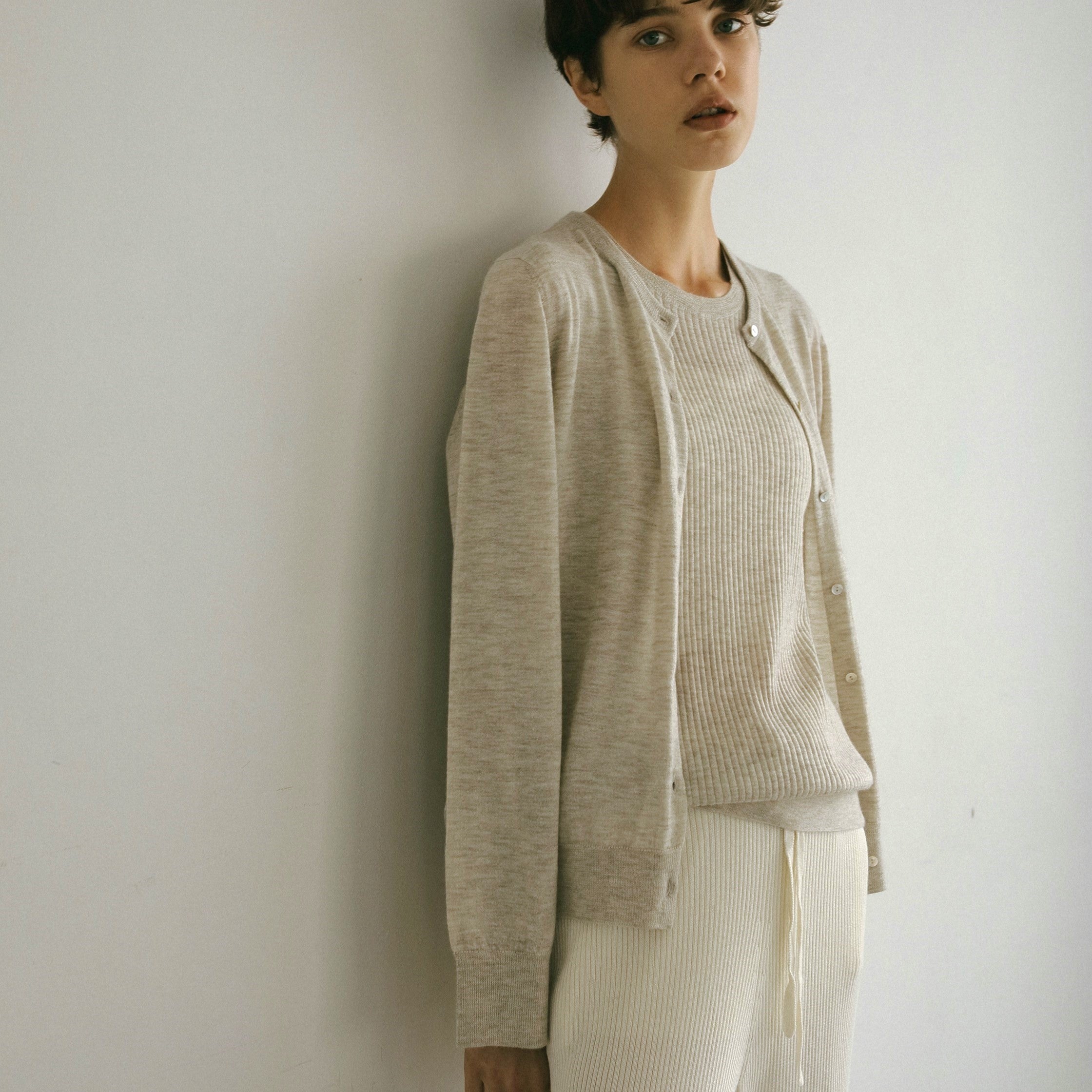 cashmere knit cardigan(カシミヤ100%ニットカーディガン)