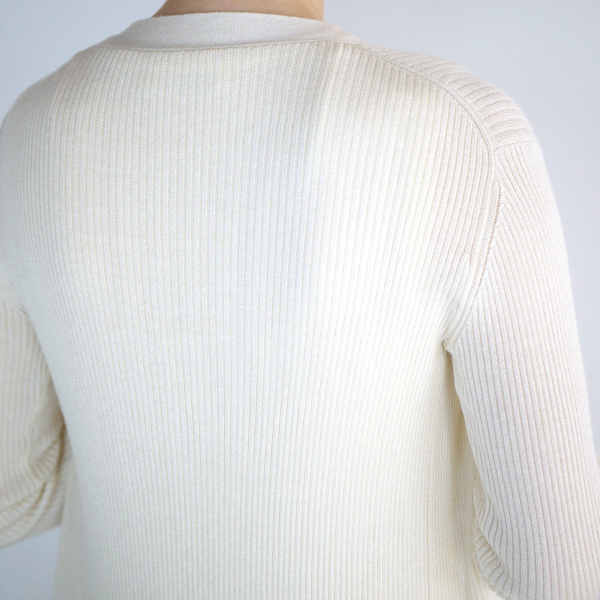 silk cashmere rib knit cardigan(シルク&カシミヤリブニットカーディガン)