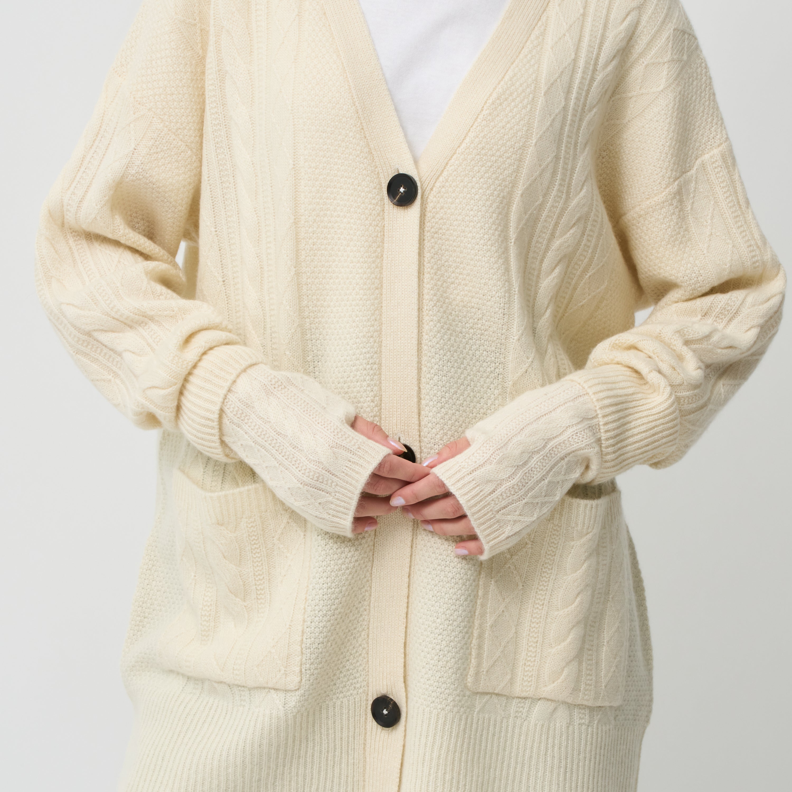 aran knit arm warmer( アラン編みニットアームウォーマー)