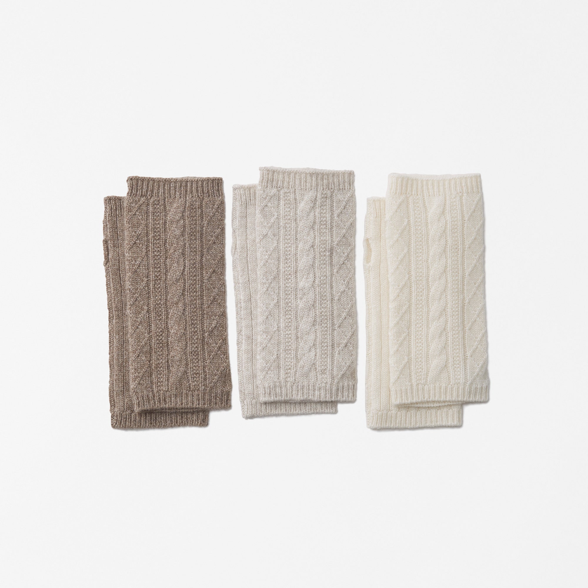 aran knit arm warmer( アラン編みニットアームウォーマー)