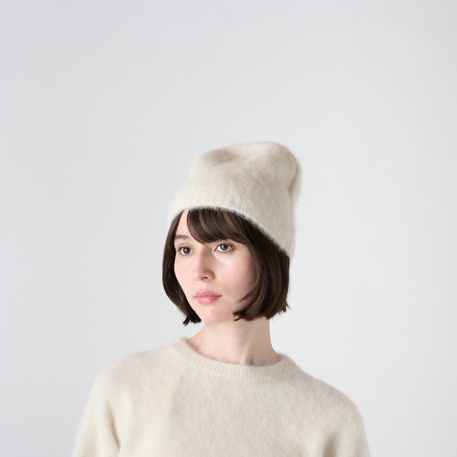 fox cashmere knit beanie(フォックスカシミヤ ニット帽)
