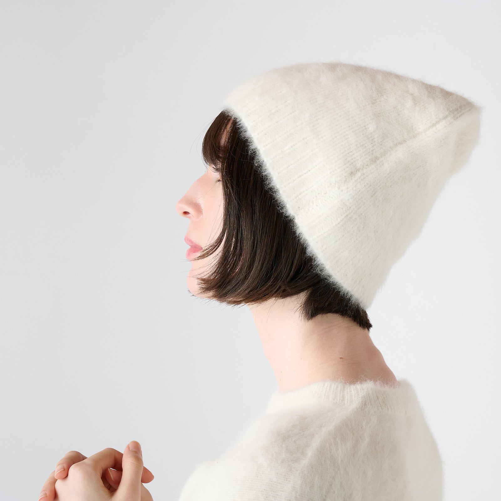 fox cashmere knit beanie(フォックスカシミヤ ニット帽)