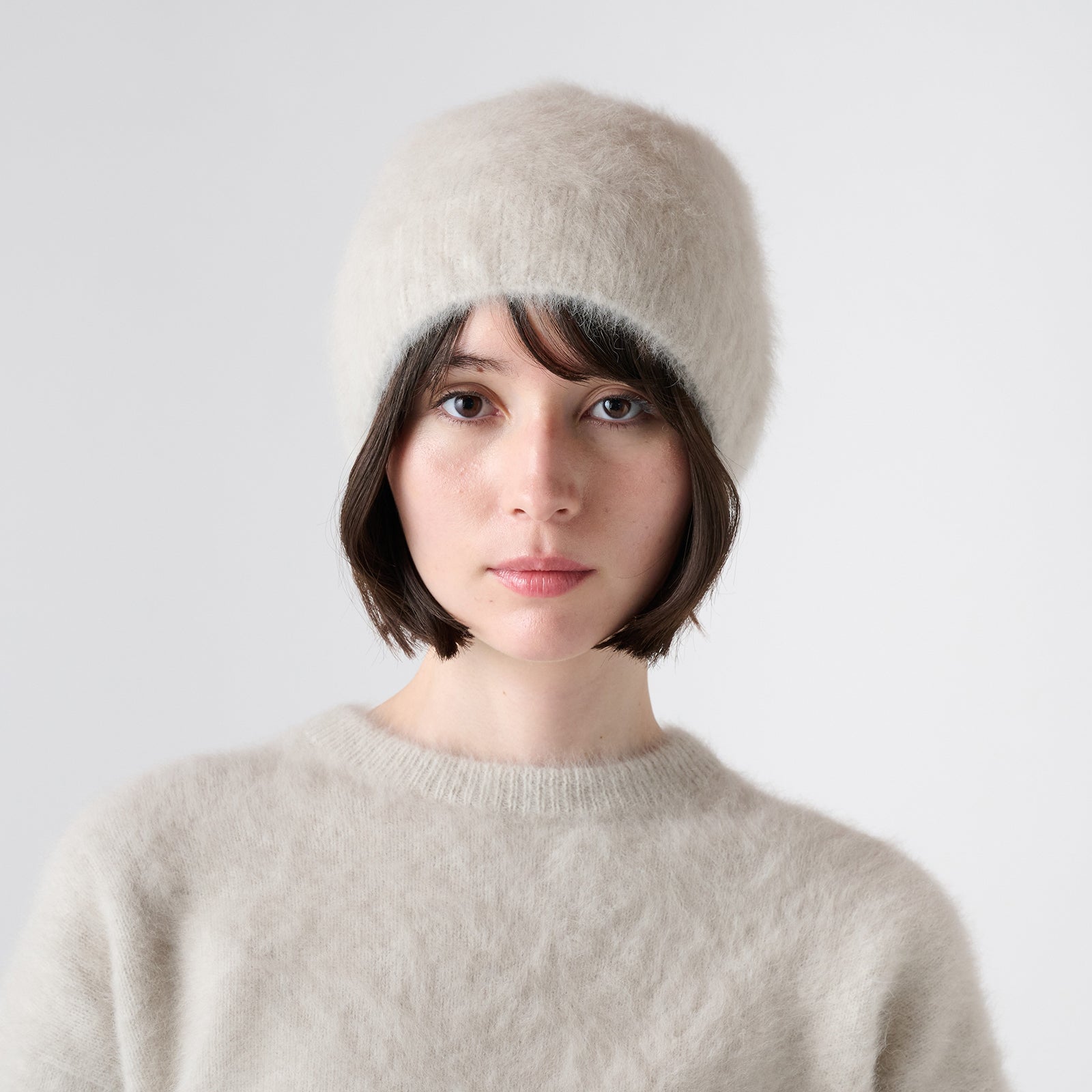 fox cashmere knit beanie(フォックスカシミヤ ニット帽)