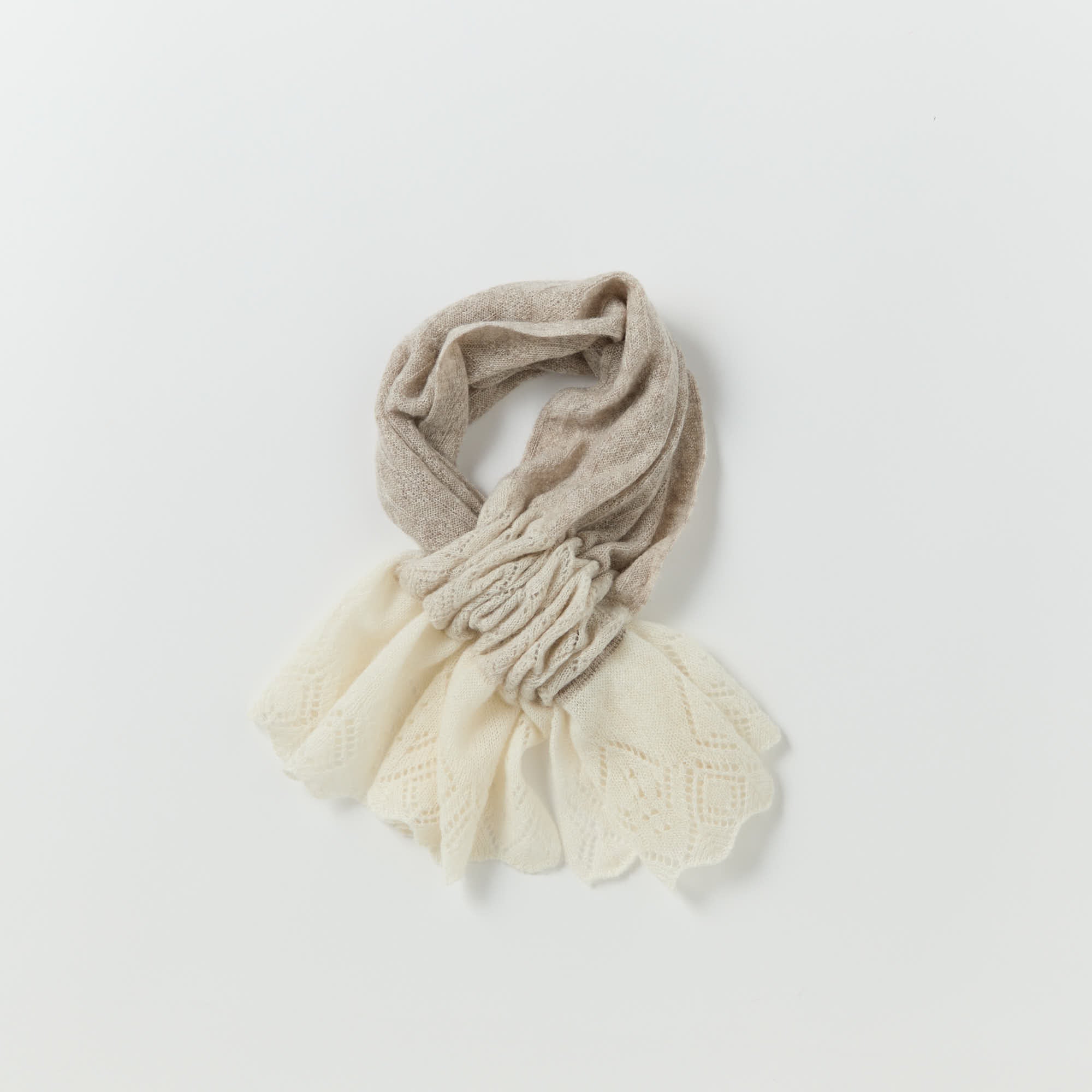 lace knit petit muffler(レース編みプチマフラー)