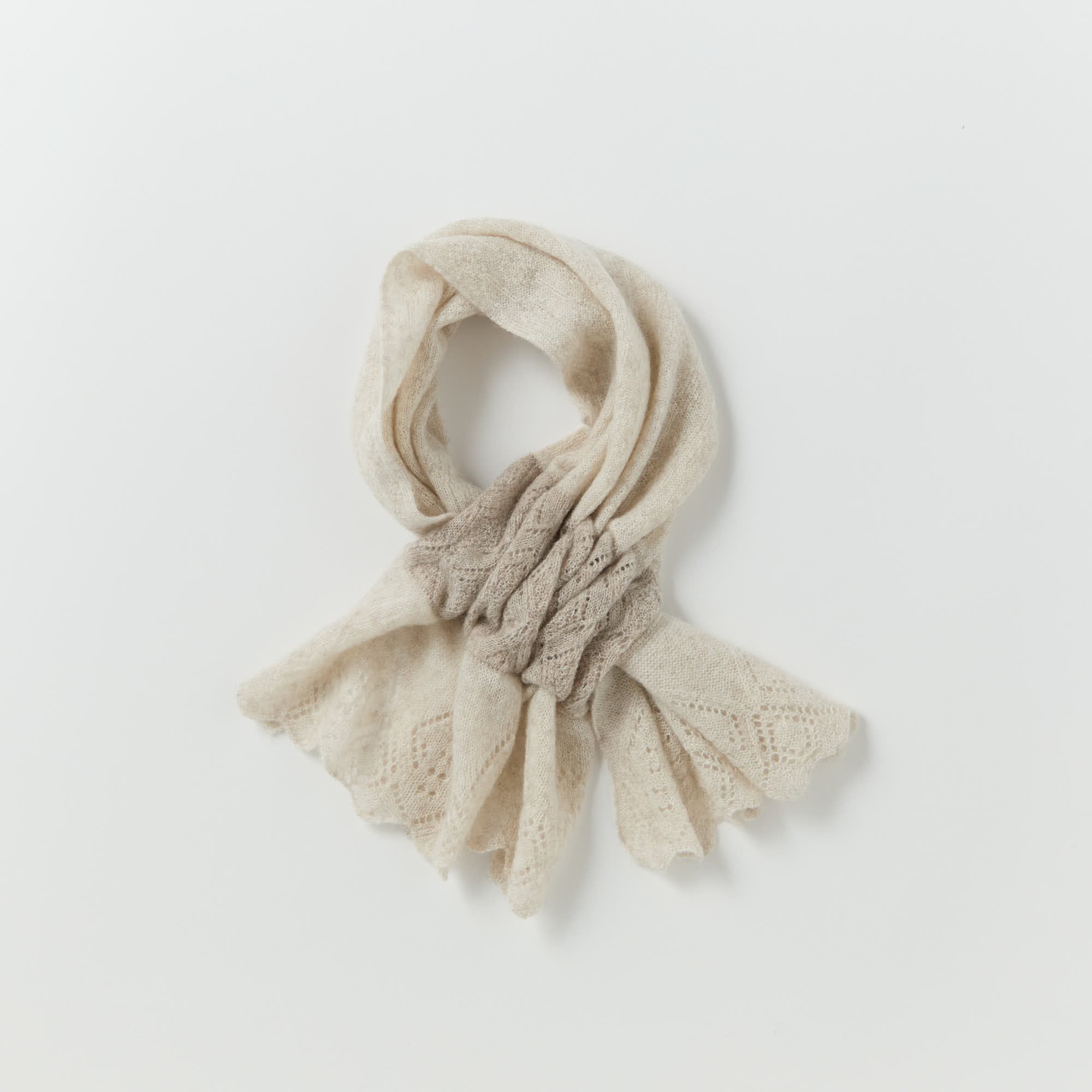 lace knit petit muffler(レース編みプチマフラー)