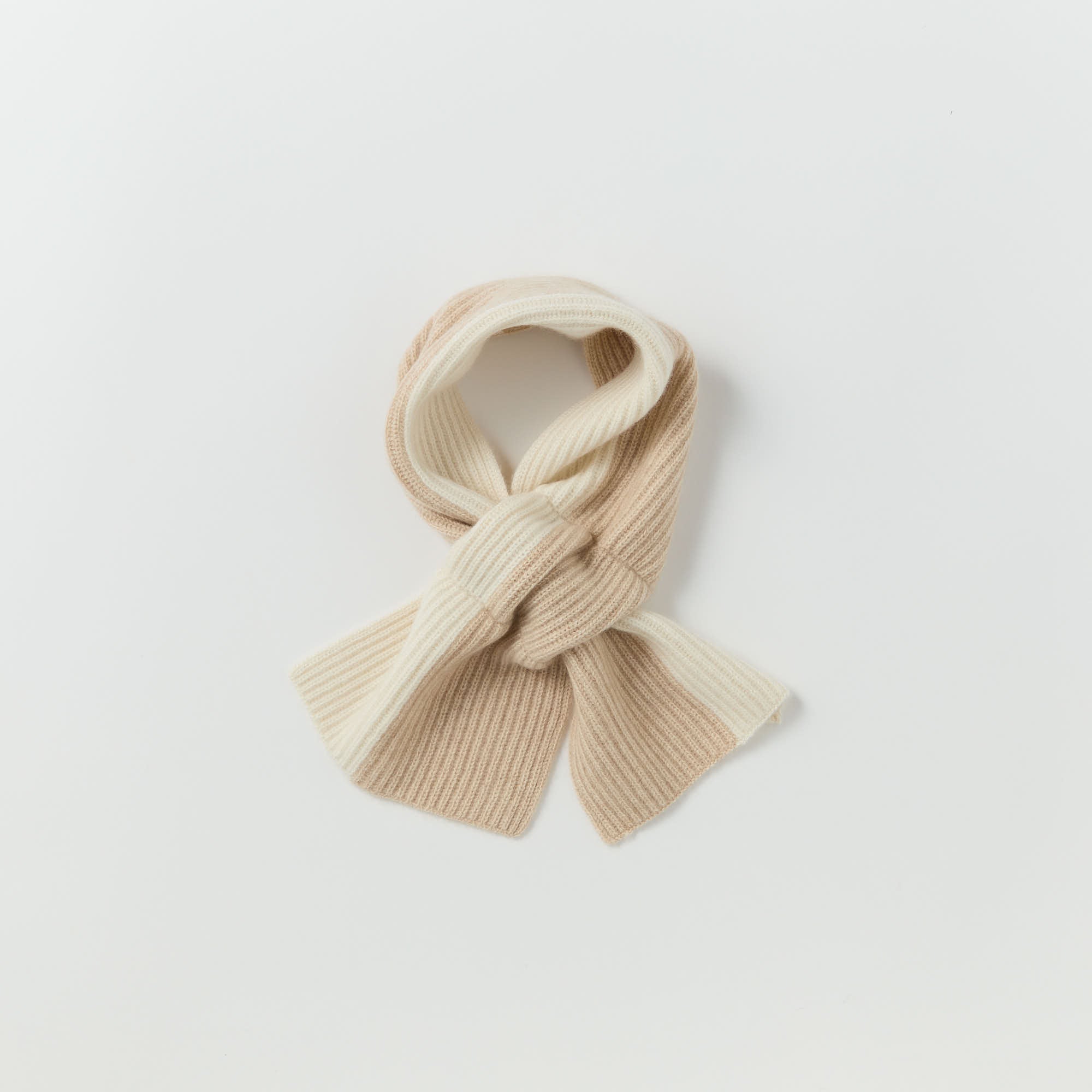 rib knit petit muffler(リブ編みニットプチマフラー)