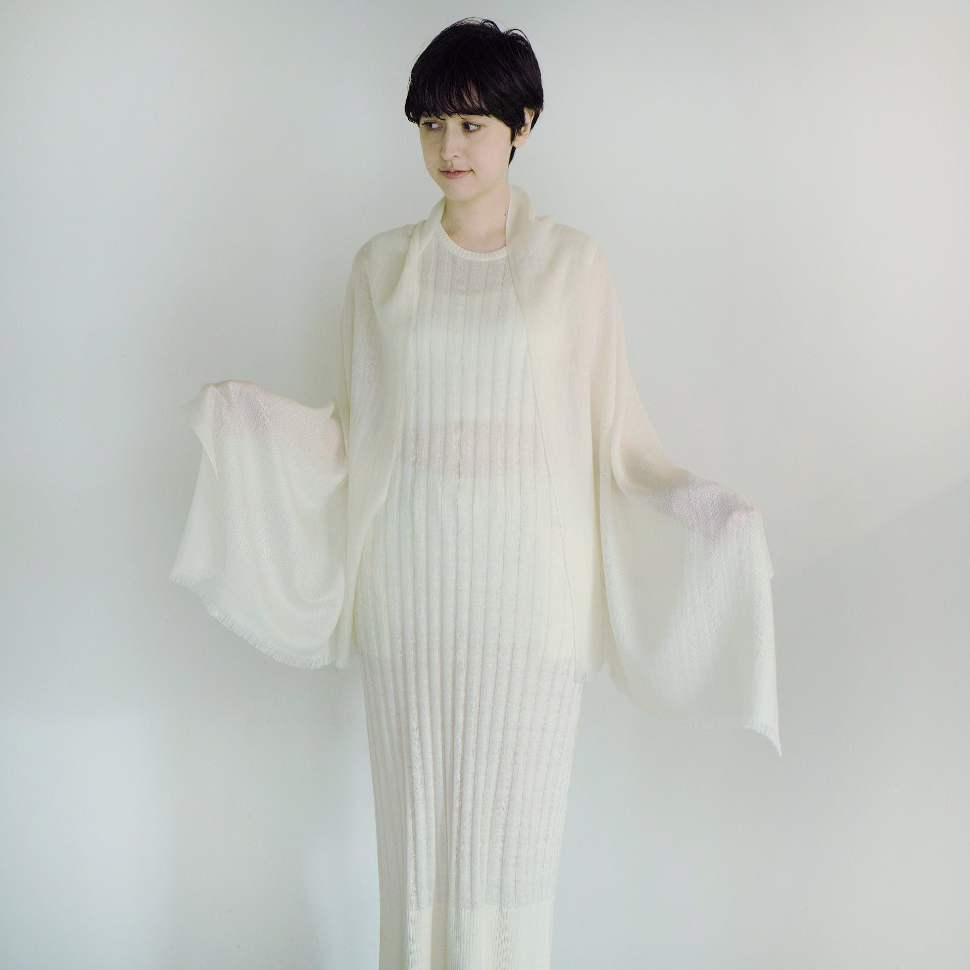 silk cashmere dobby stole(シルクカシミヤドビーストール)