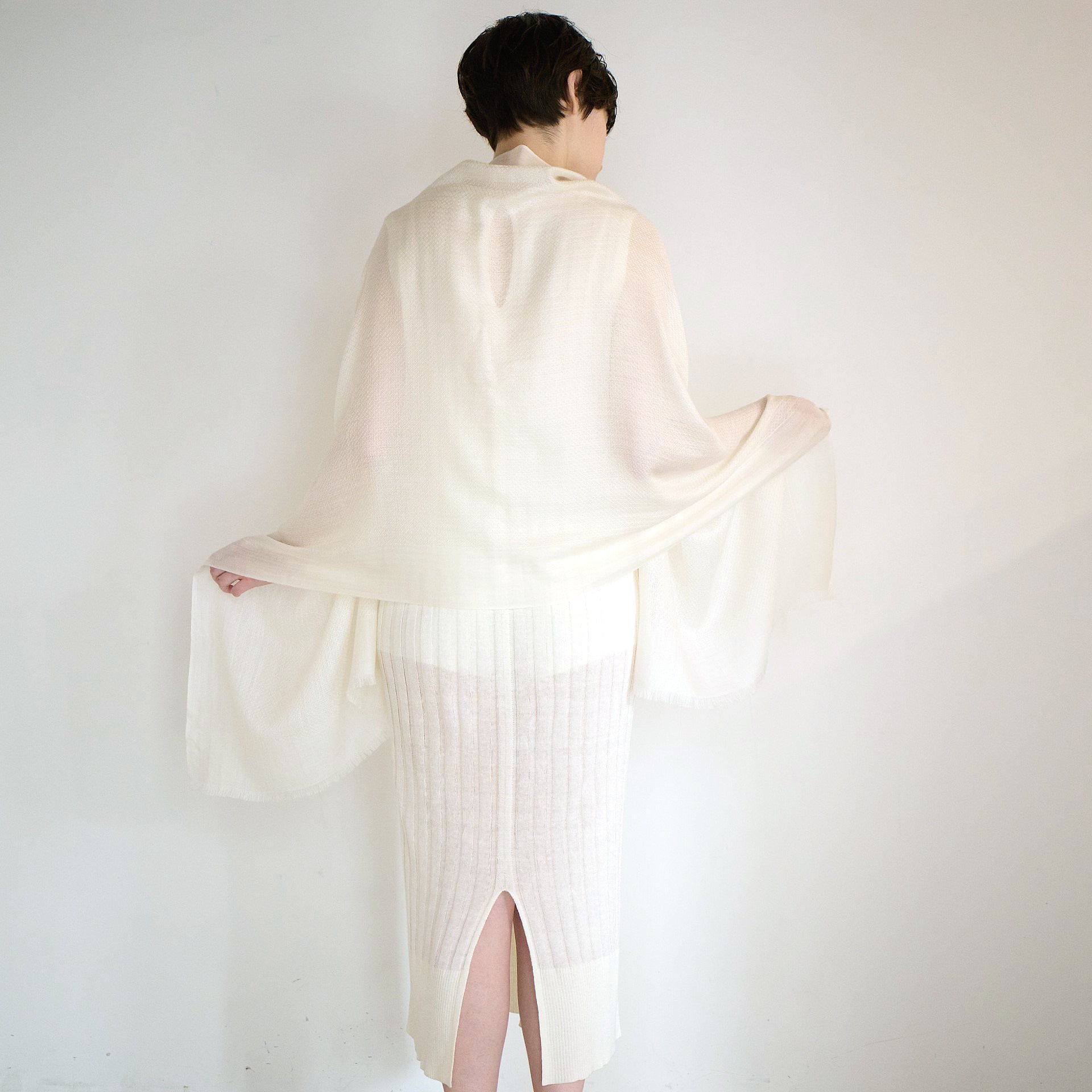 silk cashmere dobby stole(シルクカシミヤドビーストール)