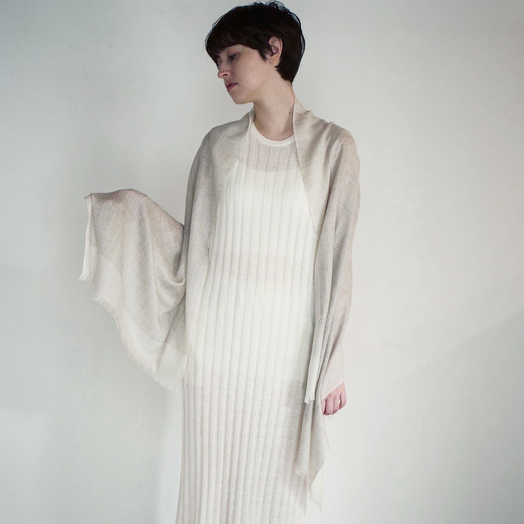 silk cashmere dobby stole(シルクカシミヤドビーストール)