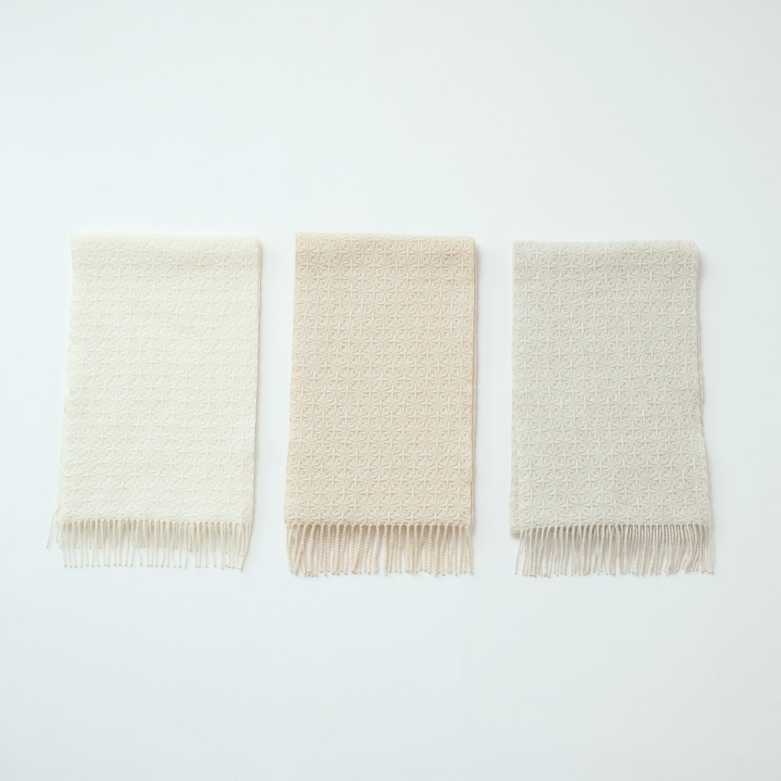 textured felted muffler(ぽこぽこ縮絨 マフラー)