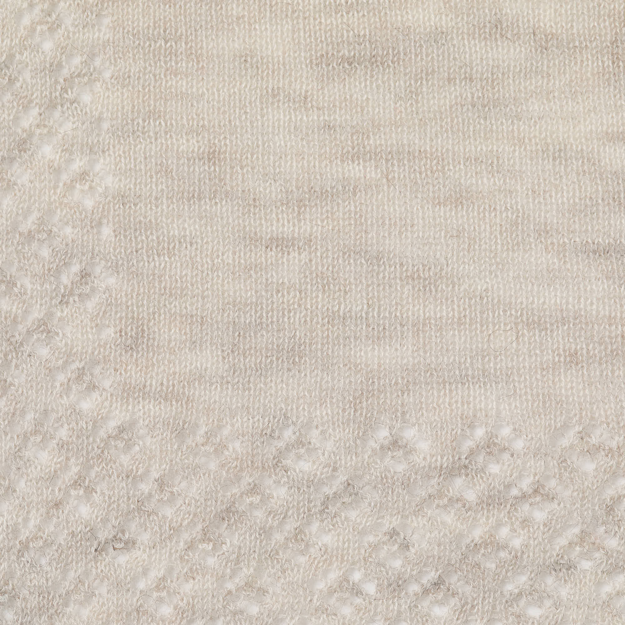 wool cashmere knit stole with button(ウールカシミヤ ボタン付ニットストール)