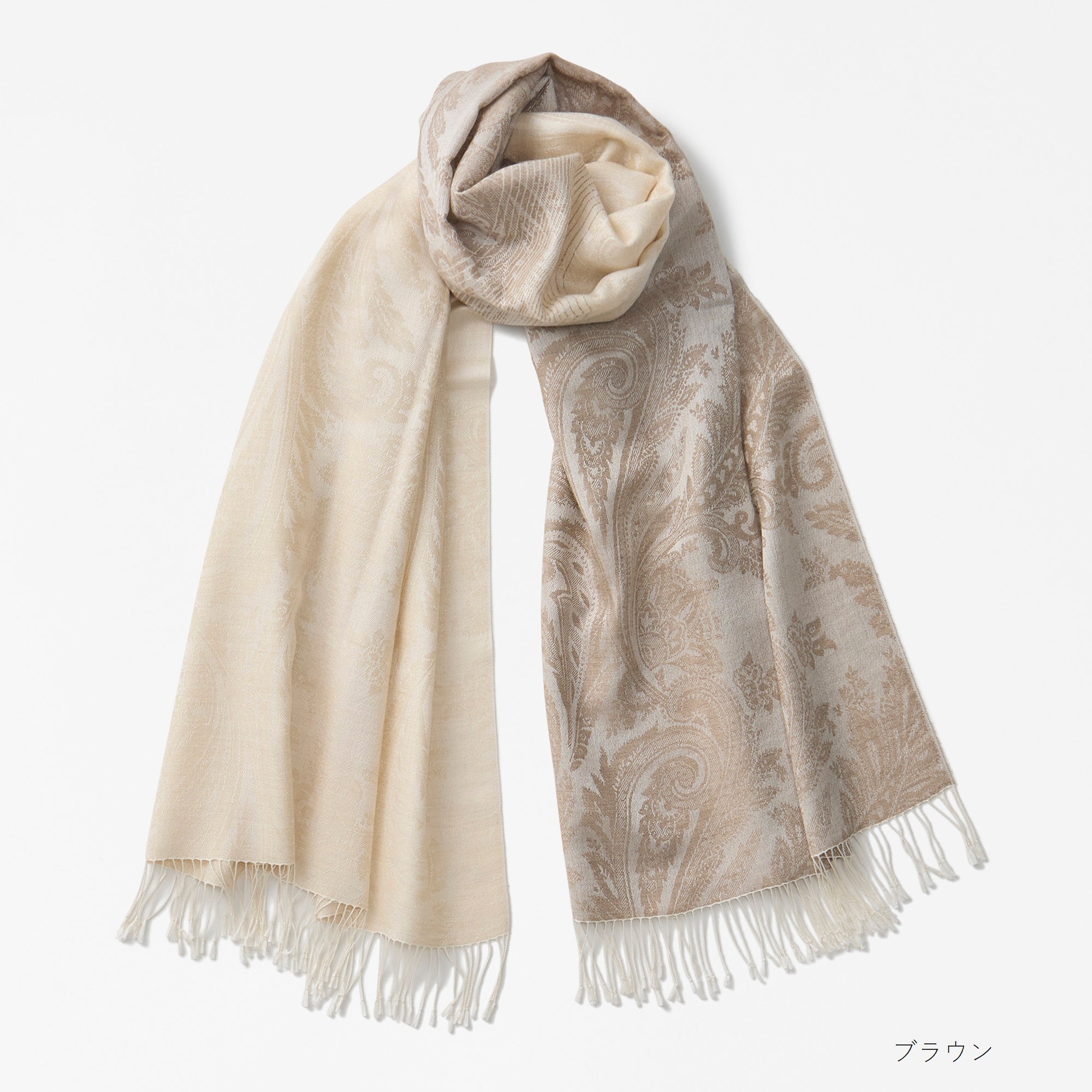 silk&cashmere jacquard stole(シルク&カシミヤジャカードストール)