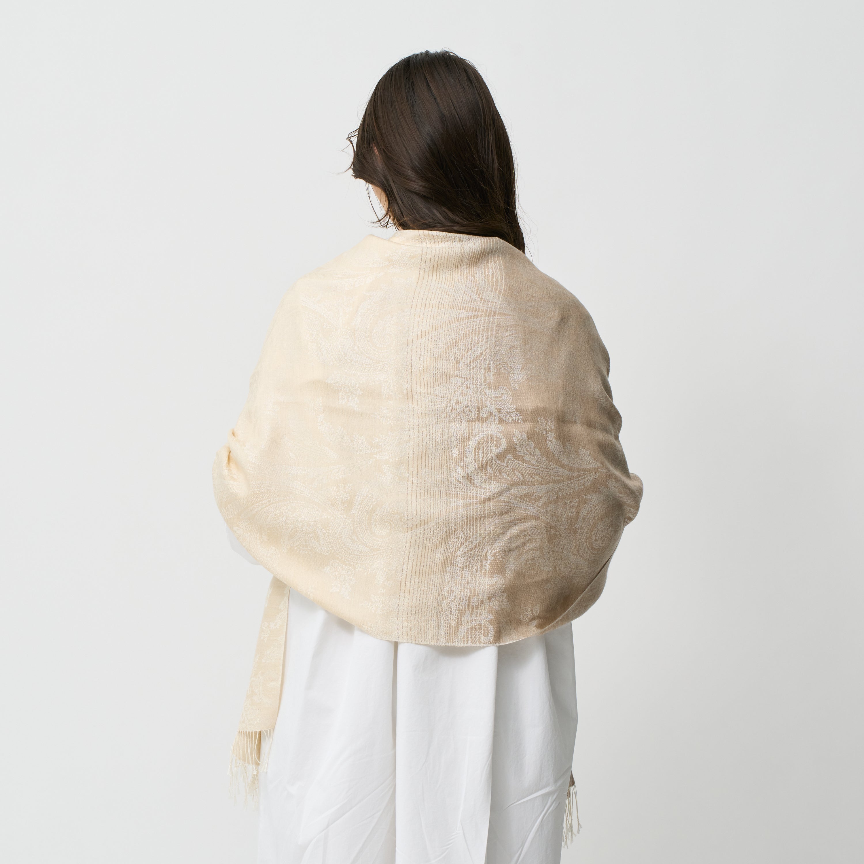 silk&cashmere jacquard stole(シルク&カシミヤジャカードストール)