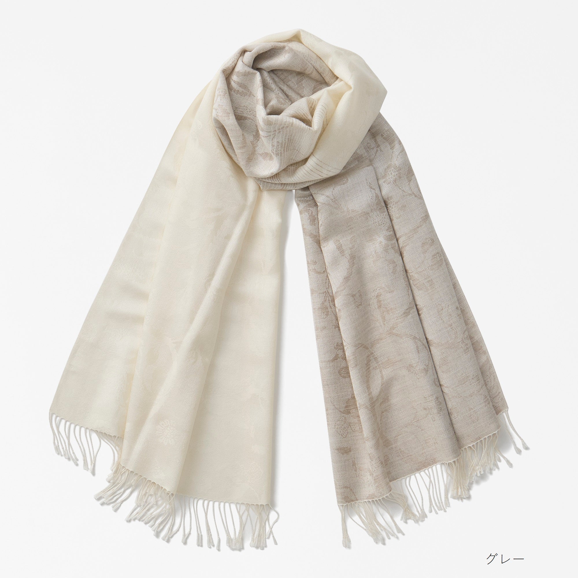 silk&cashmere jacquard stole(シルク&カシミヤジャカードストール)