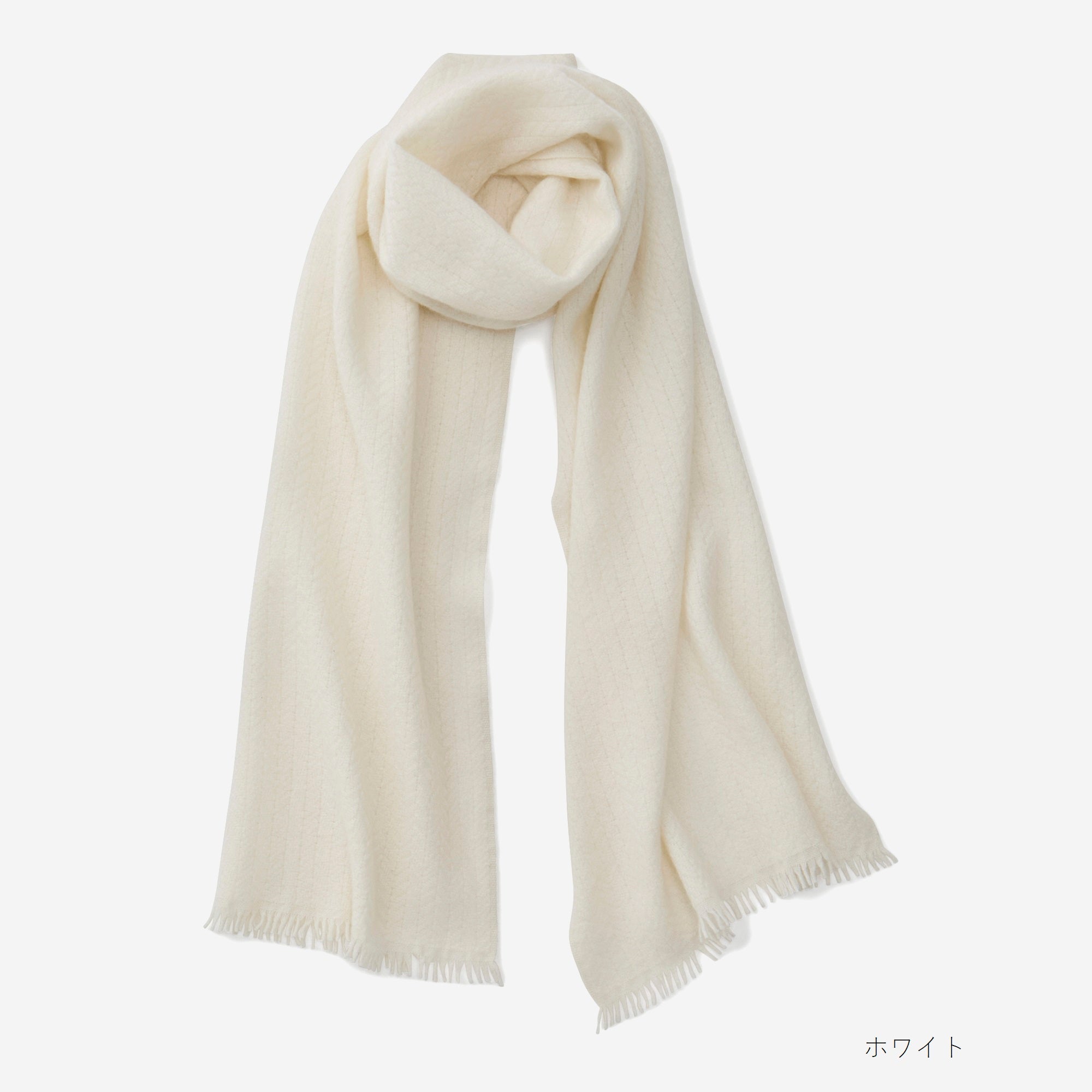 baby cashmere fulled maffler(ベビーカシミヤ縮絨マフラー)