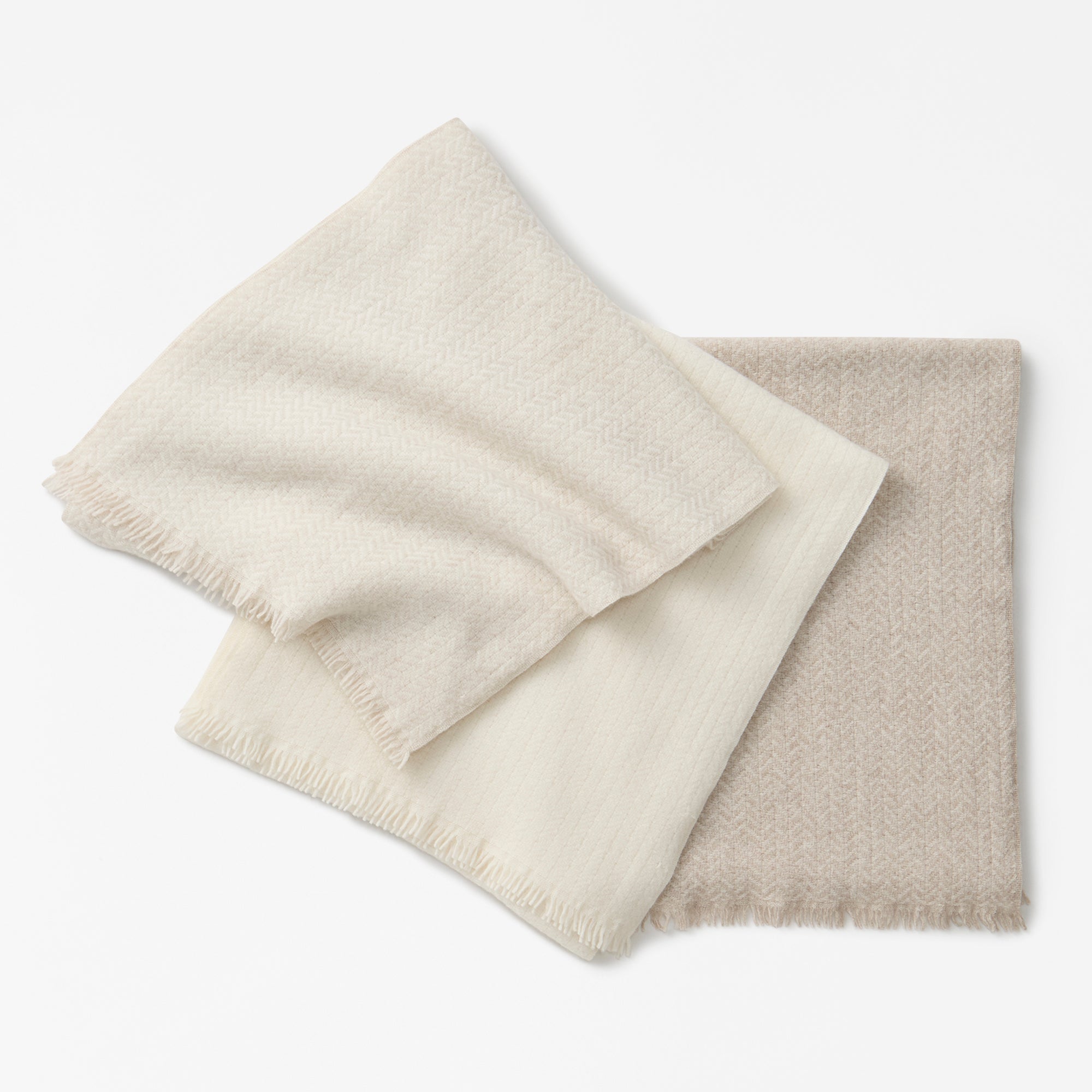 baby cashmere fulled maffler(ベビーカシミヤ縮絨マフラー)