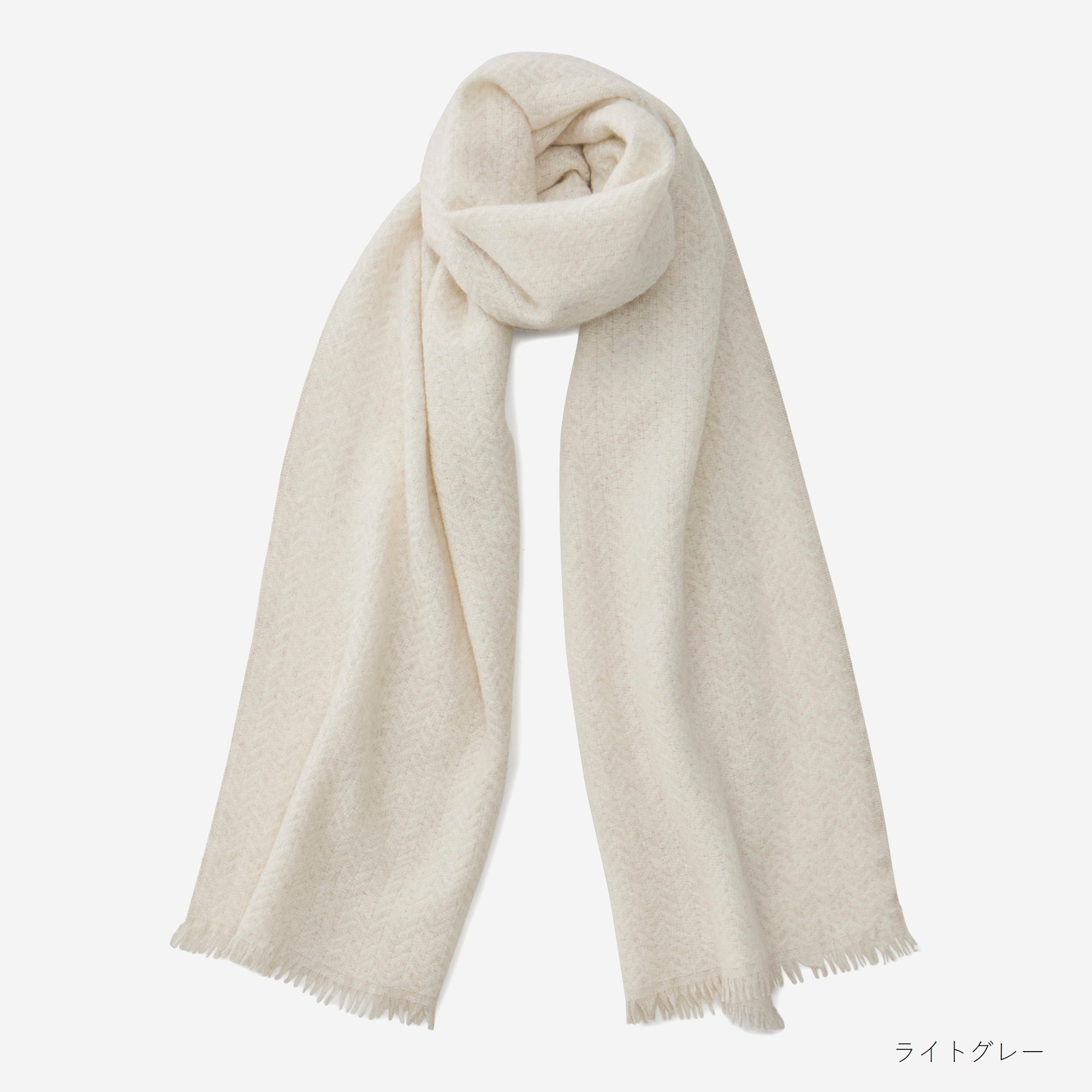 baby cashmere fulled maffler(ベビーカシミヤ縮絨マフラー)