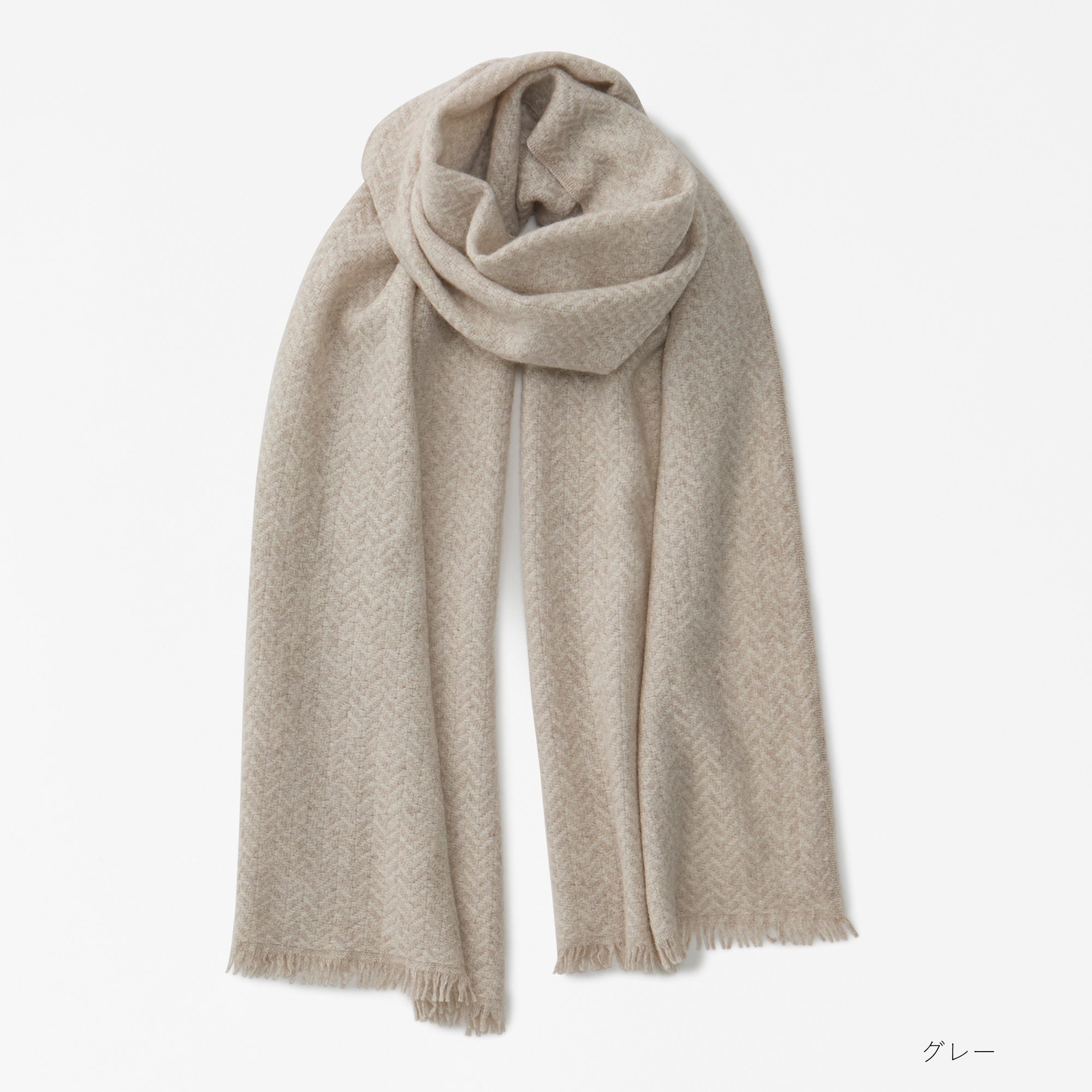baby cashmere fulled maffler(ベビーカシミヤ縮絨マフラー)
