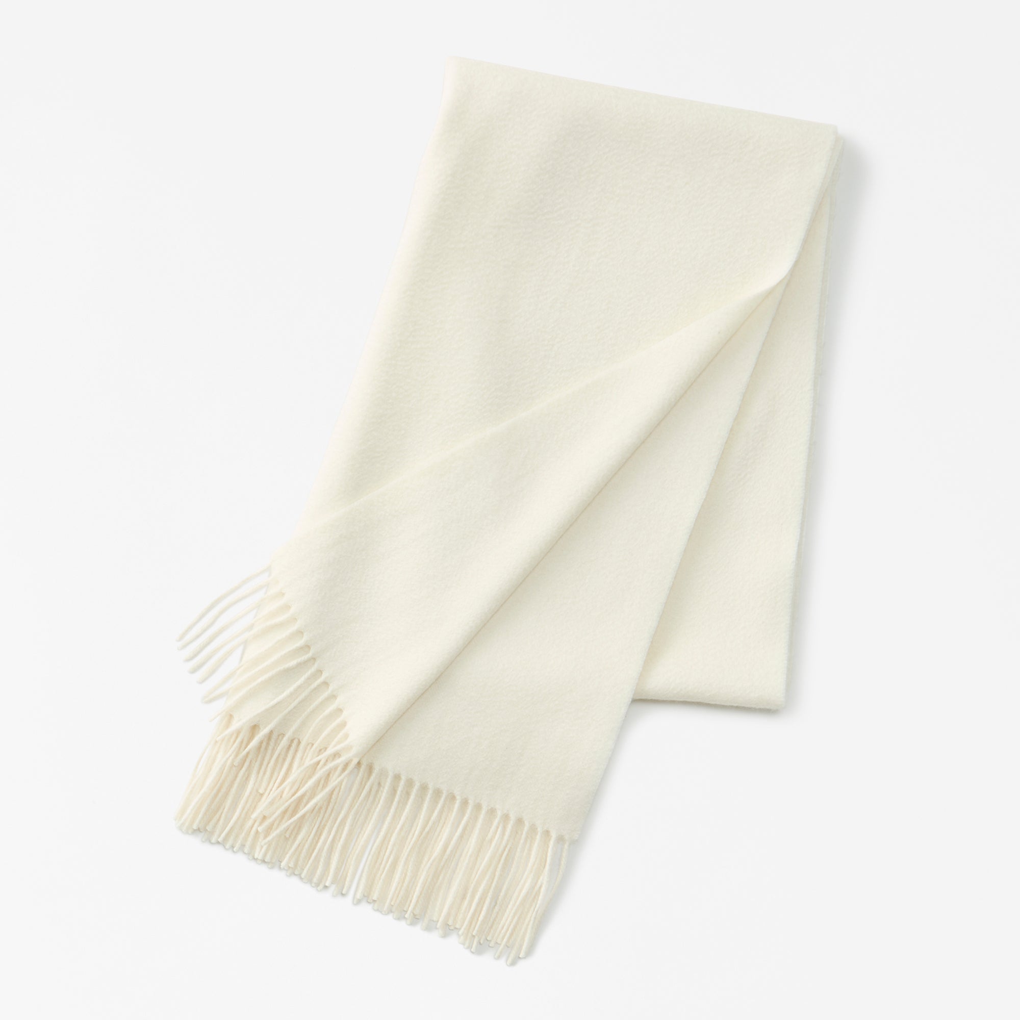 cashmere stole(アザミ起毛カシミヤ無地ストール)