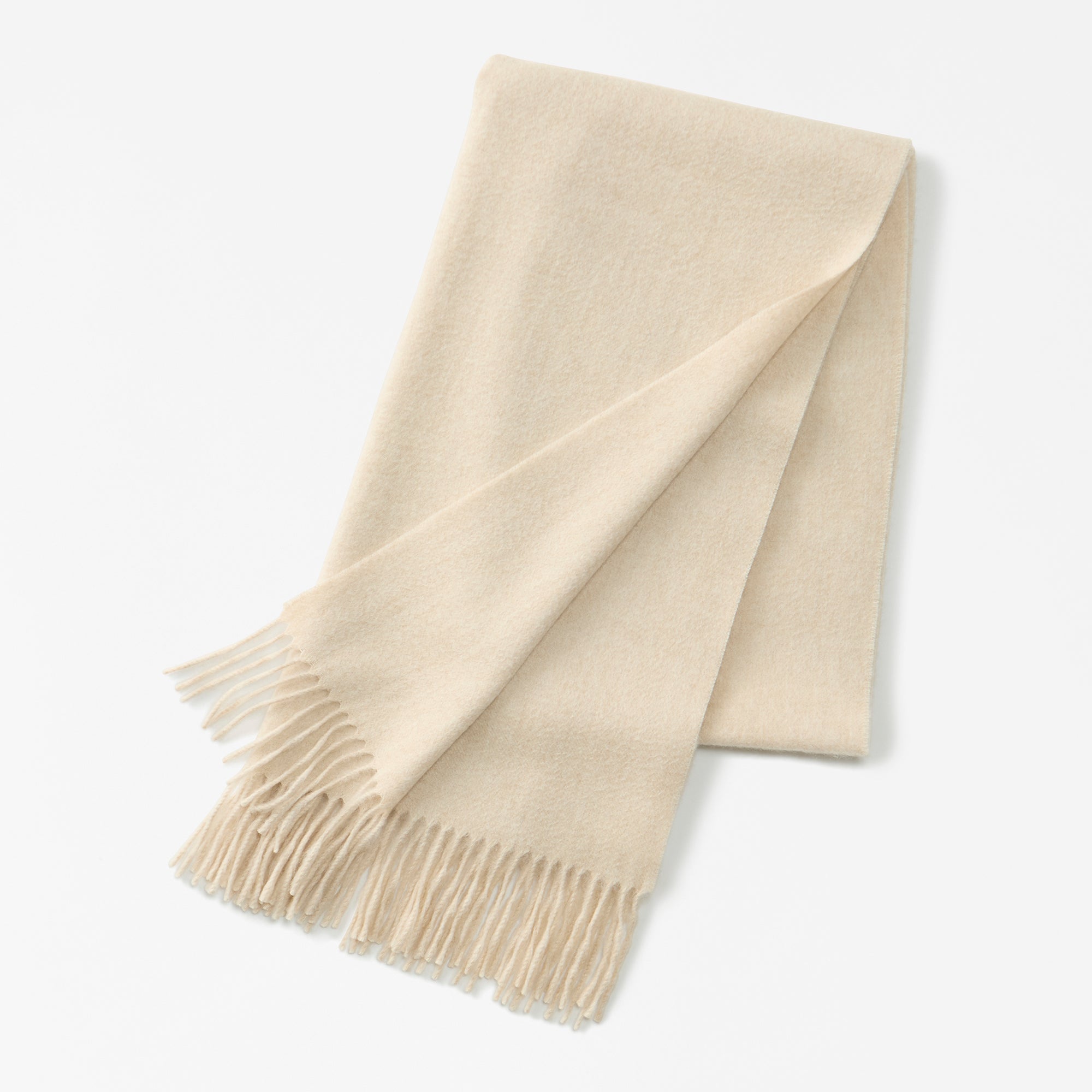 cashmere stole(アザミ起毛カシミヤ無地ストール)