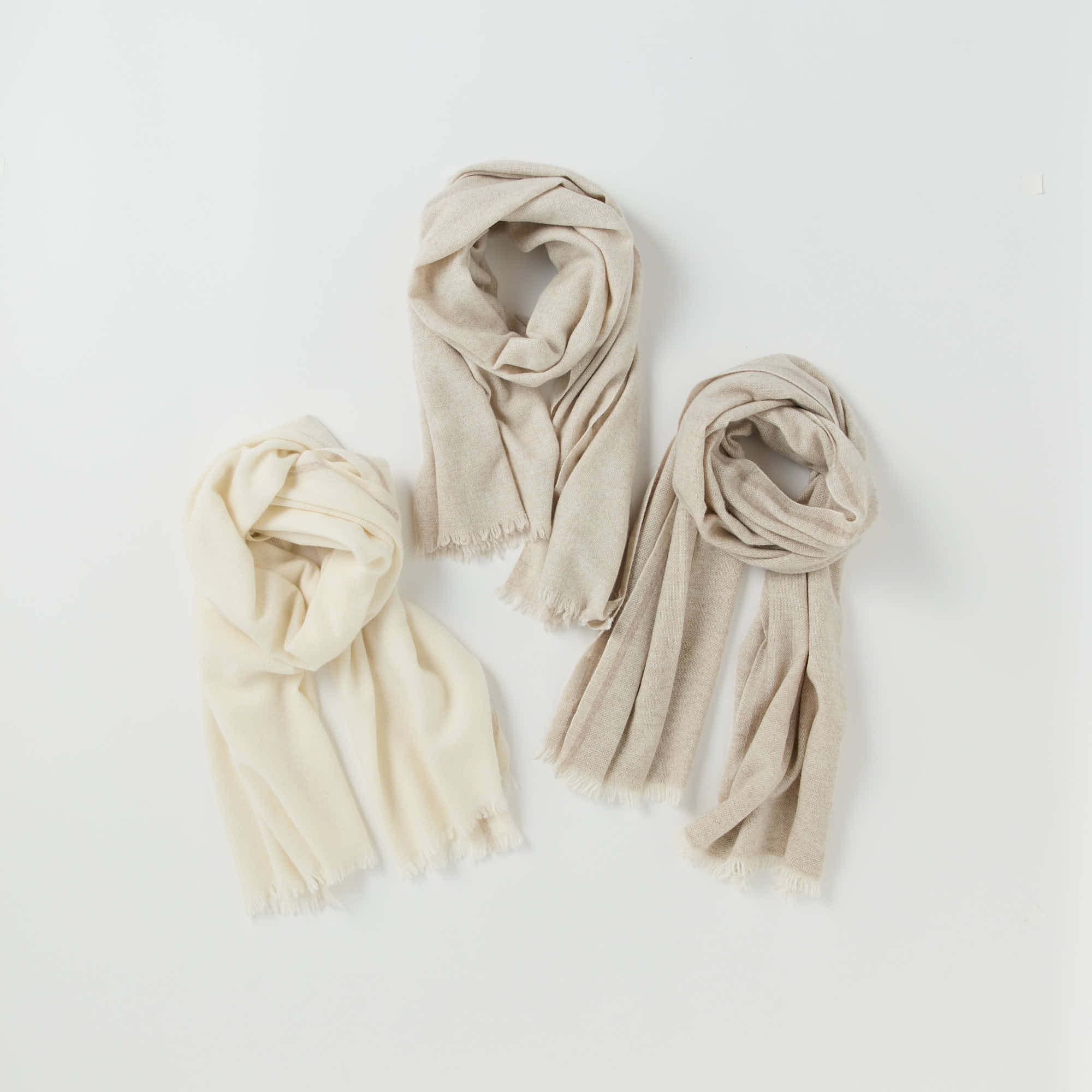 baby cashmere basket weave stole(ベビーカシミヤ バスケット織ストール)