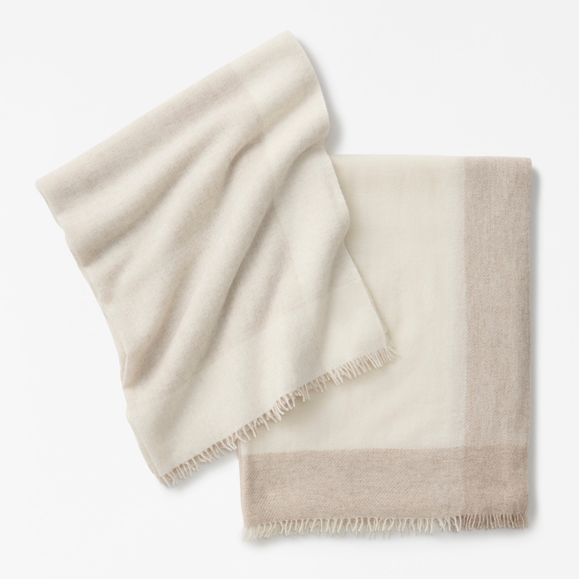 baby cashmere fulled soft stole(ベビーカシミヤソフト糸縮絨ストール)