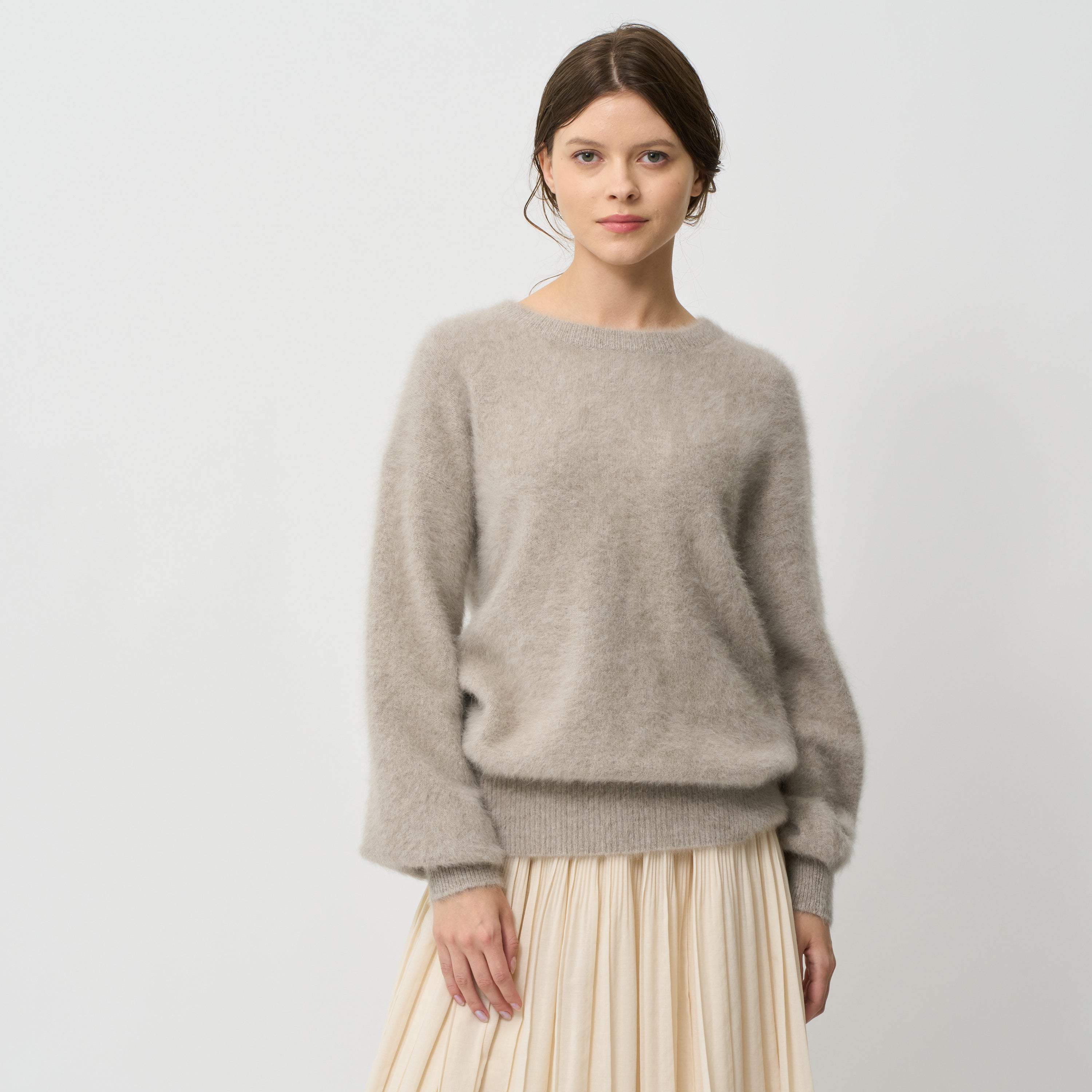 fluffy crew neck knit pullover(ふわふわクルーネックニットプルオーバー)