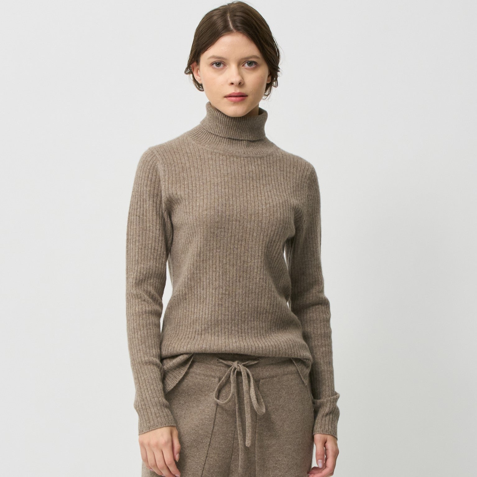 cashmere ribk nit turtle neck(カシミヤリブニットタートルネック)