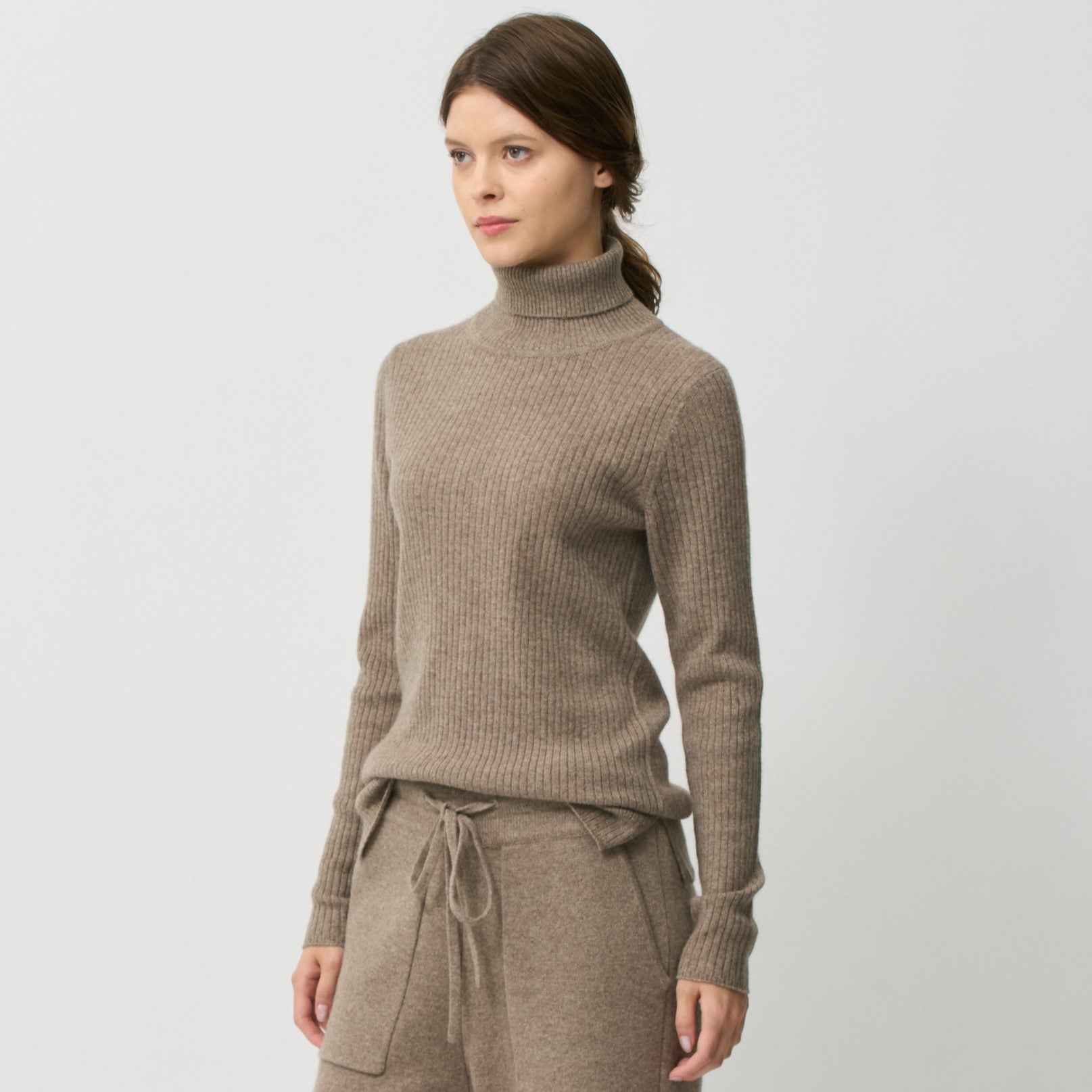 cashmere ribk nit turtle neck(カシミヤリブニットタートルネック)