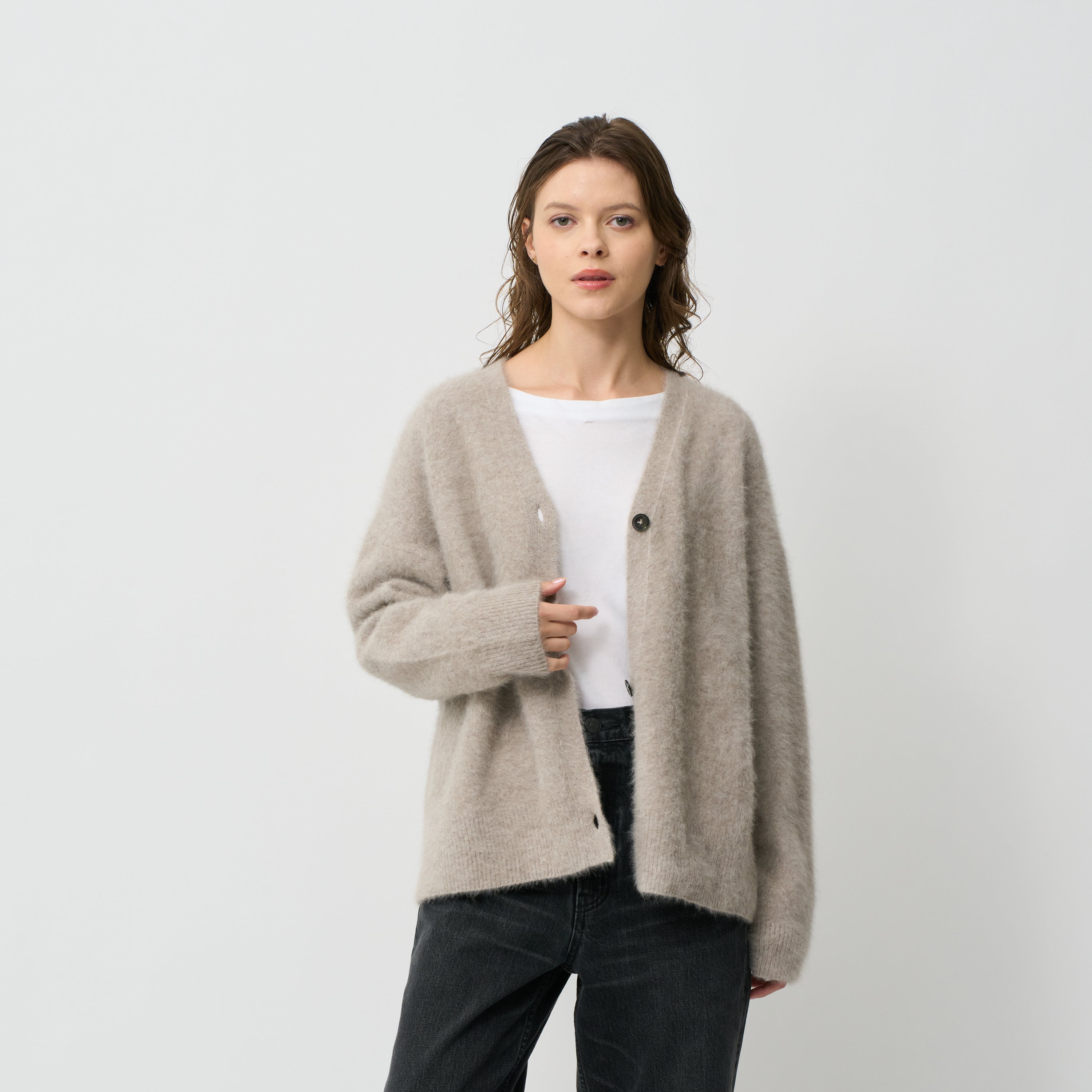 fluffy knit cardigan(ふわふわニットカーディガン)