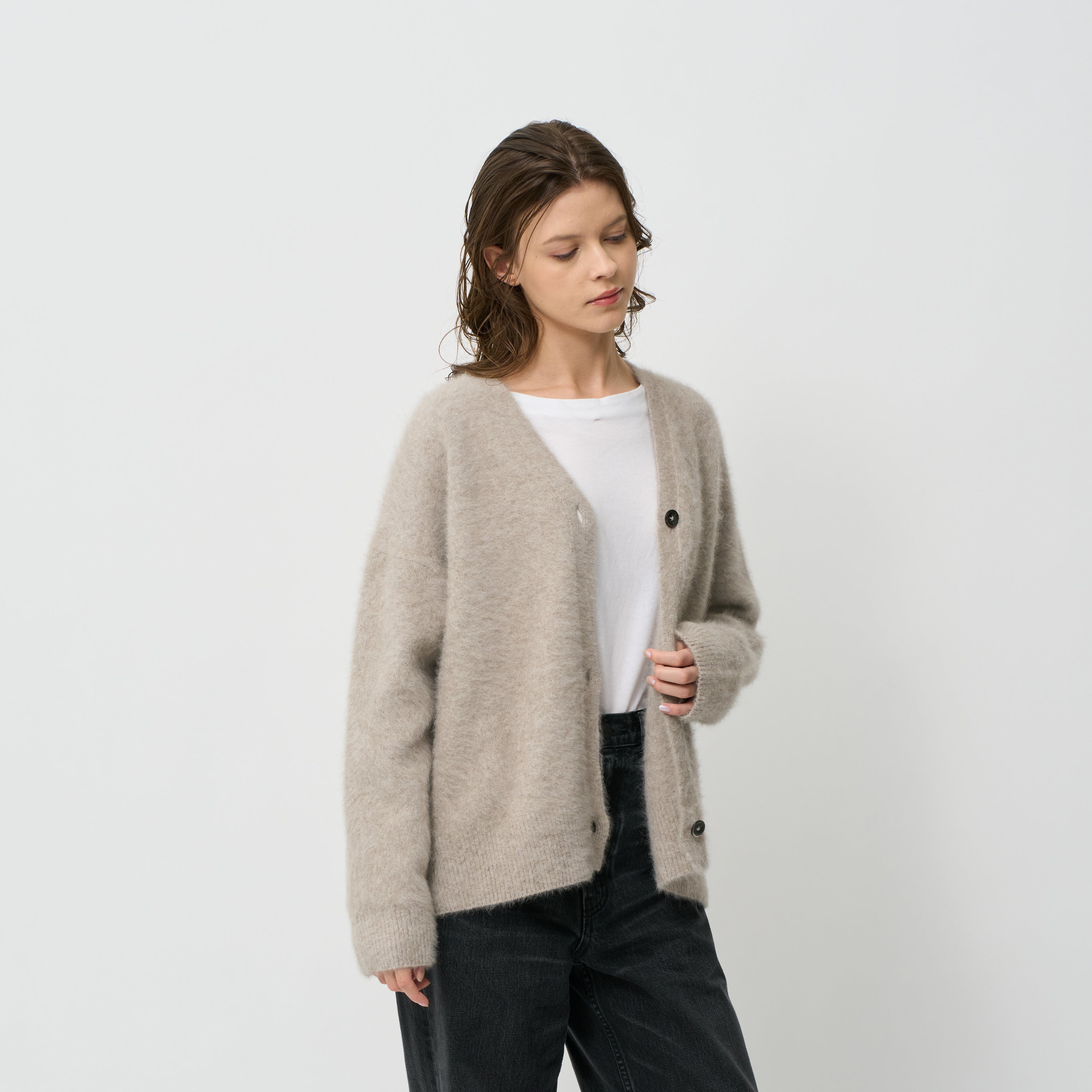 fluffy knit cardigan(ふわふわニットカーディガン)