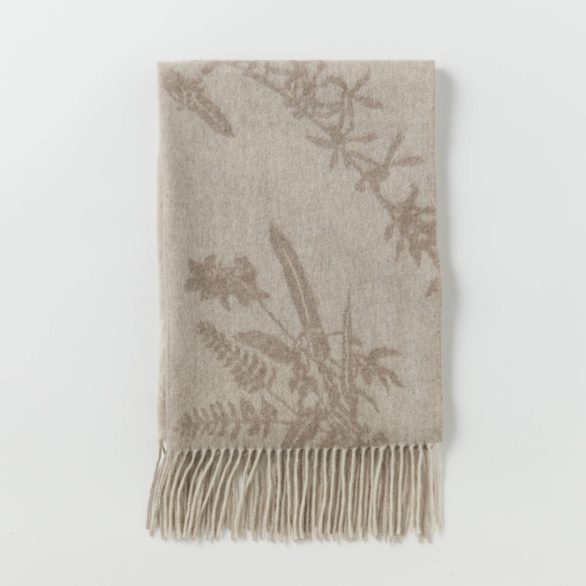 【Coming Soon】cashmere jacquard stole(カシミヤ紡毛起毛ジャカードストール)