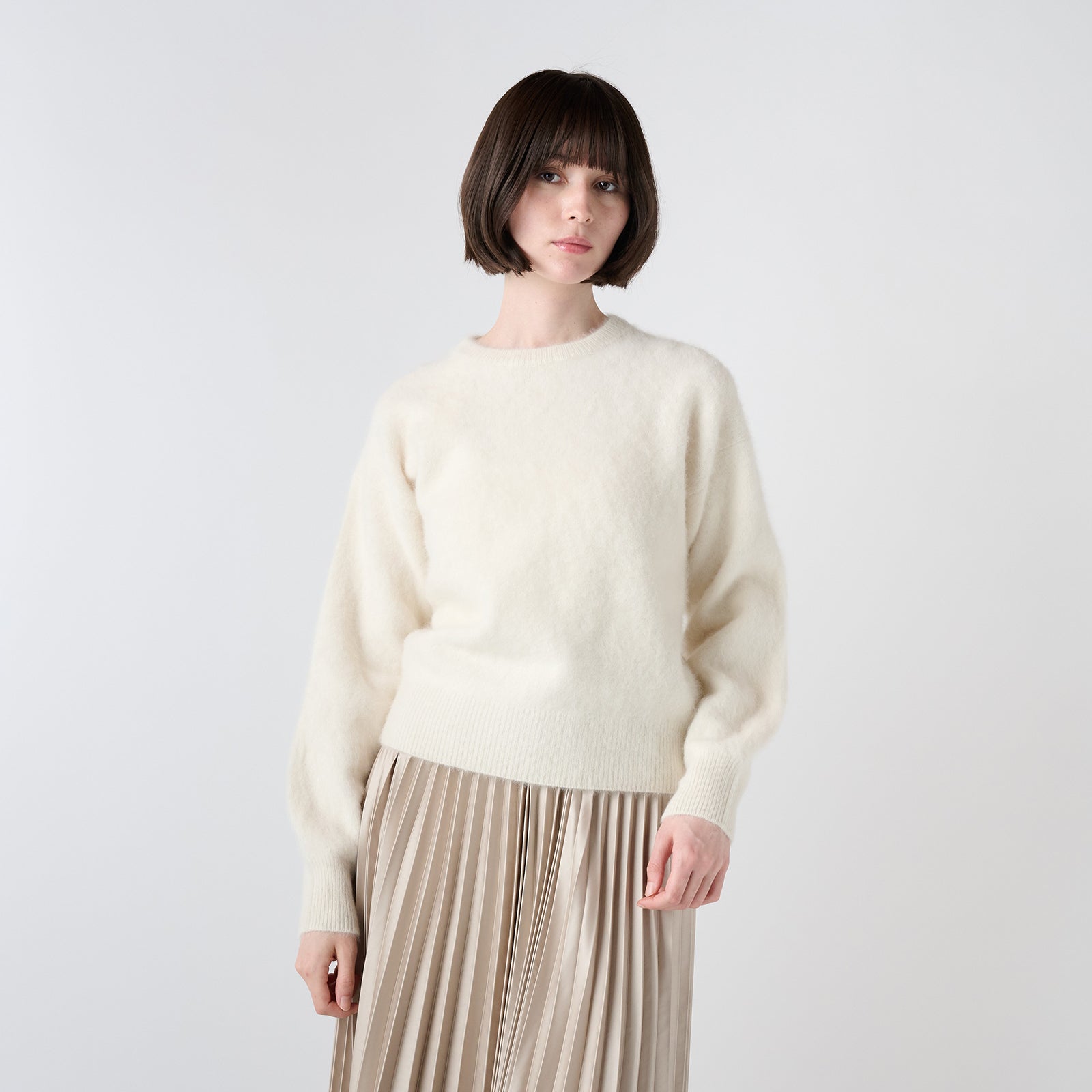 【Coming soon】fox cashmere crew neck pullover(フォックスカシミヤ クルーネックニット)
