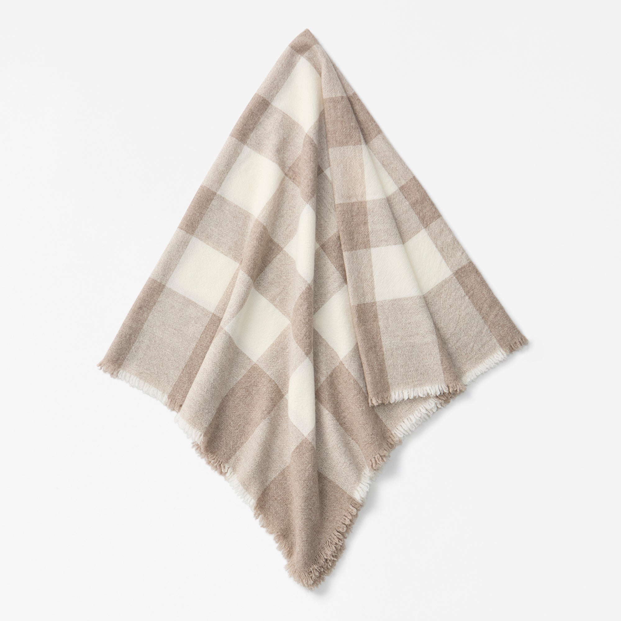 gingham checklarge square stole(ギンガムチェック大判スクエアストール)