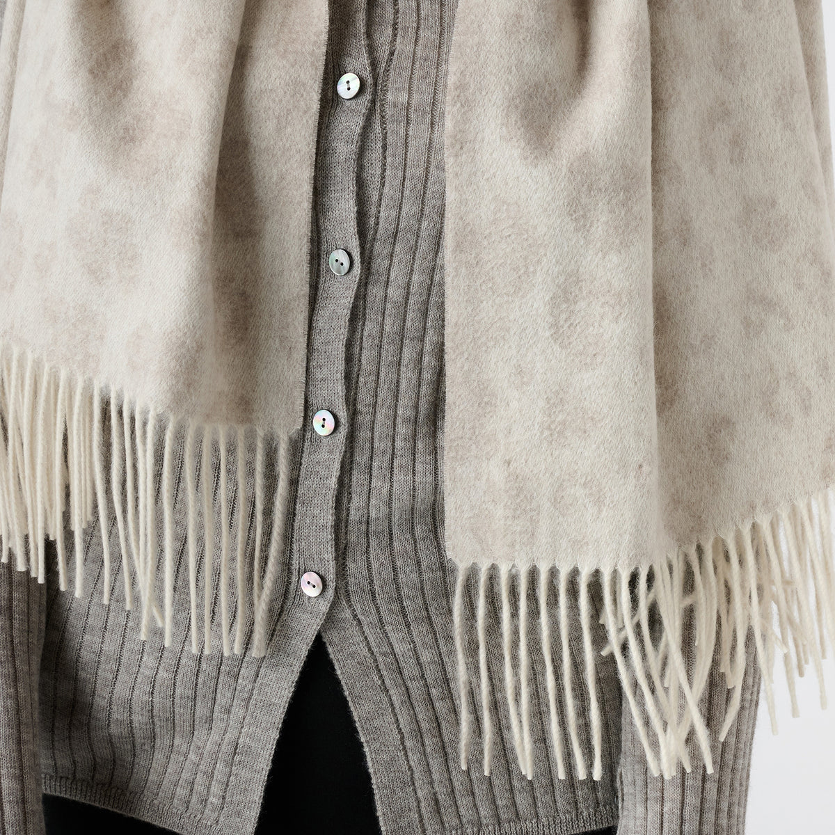 【Coming soon】cashmere jacquard stole(カシミヤ ジャカードストール)