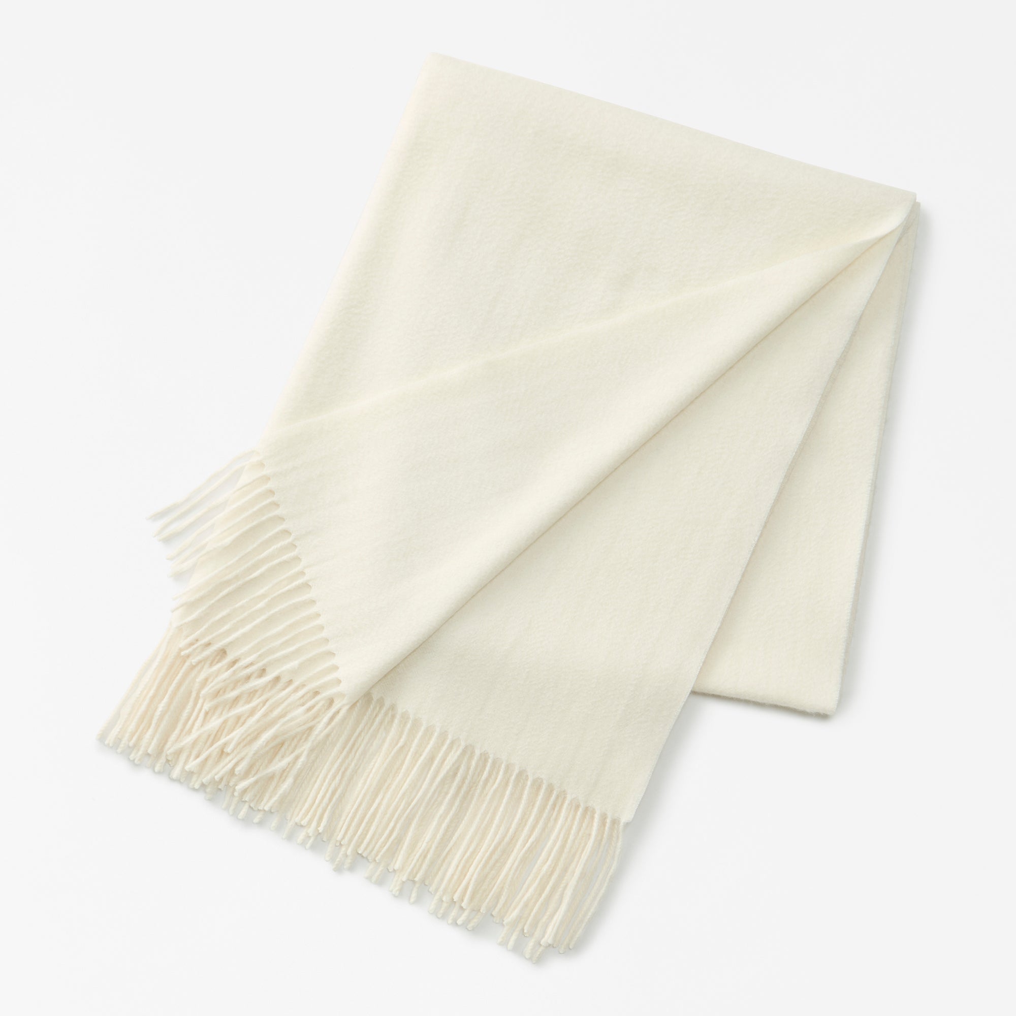 cashmere large stole(アザミ起毛カシミヤ無地大判ストール)