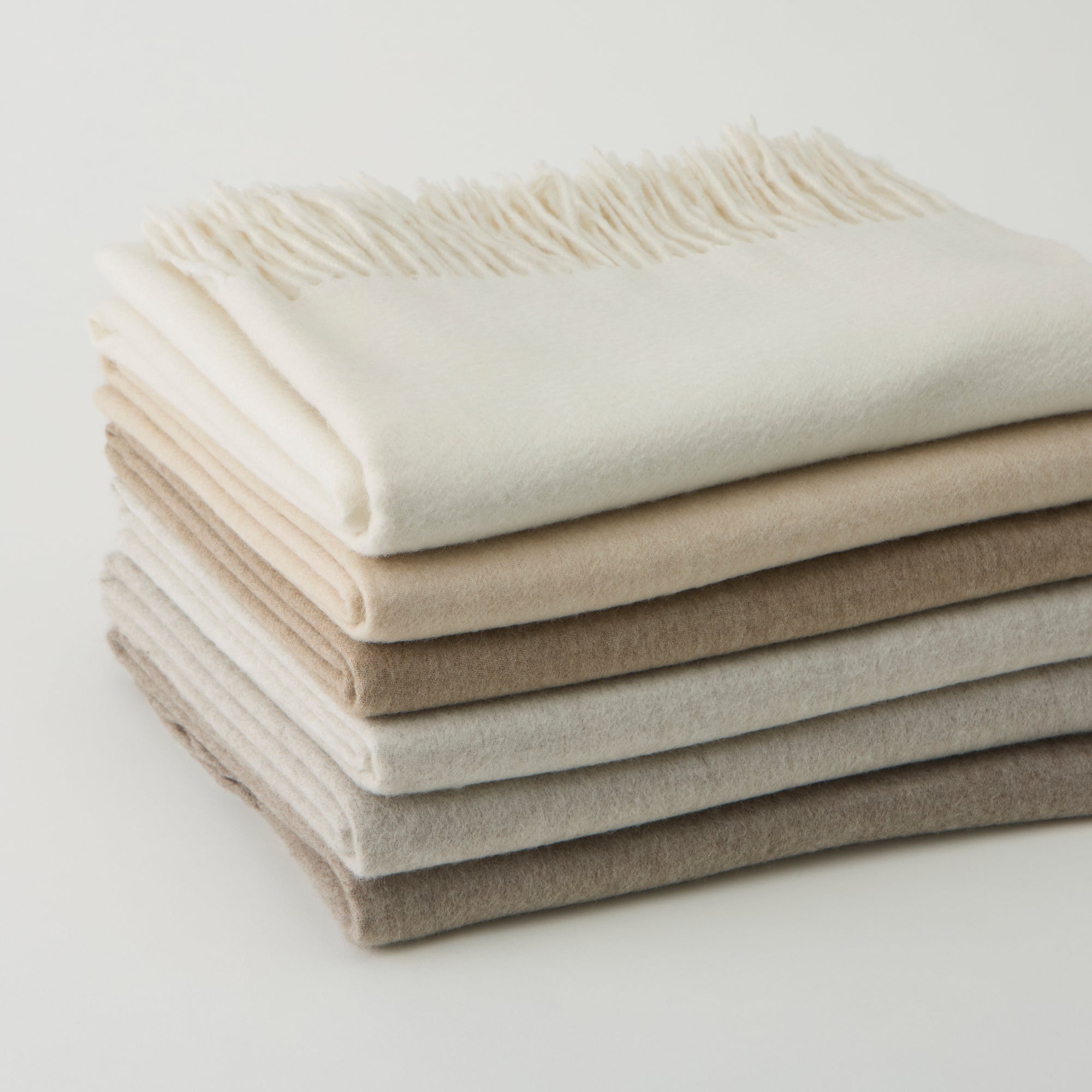 cashmere large stole(アザミ起毛カシミヤ無地大判ストール)