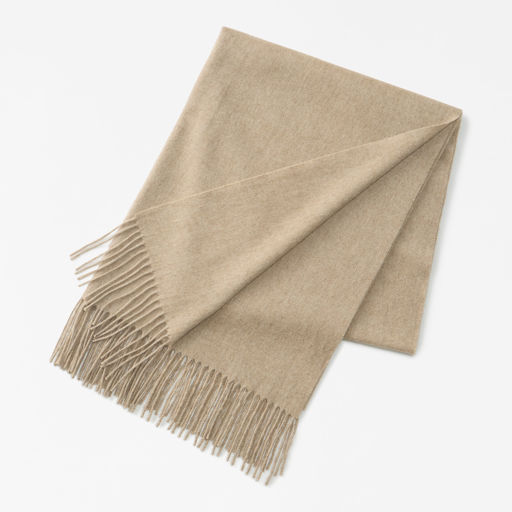 cashmere large stole(アザミ起毛カシミヤ無地大判ストール)