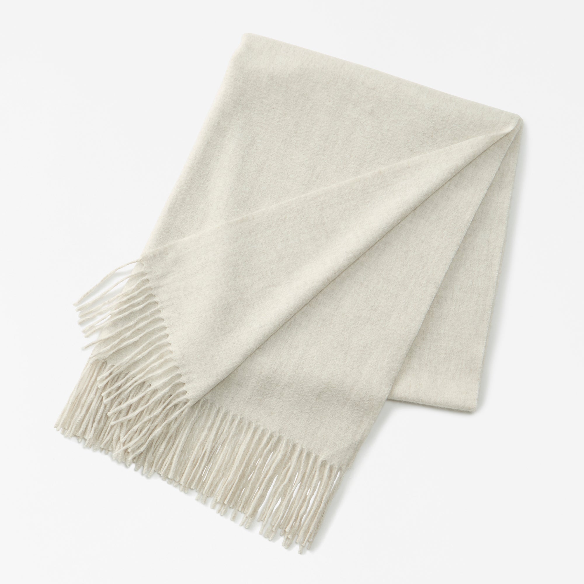 cashmere large stole(アザミ起毛カシミヤ無地大判ストール)