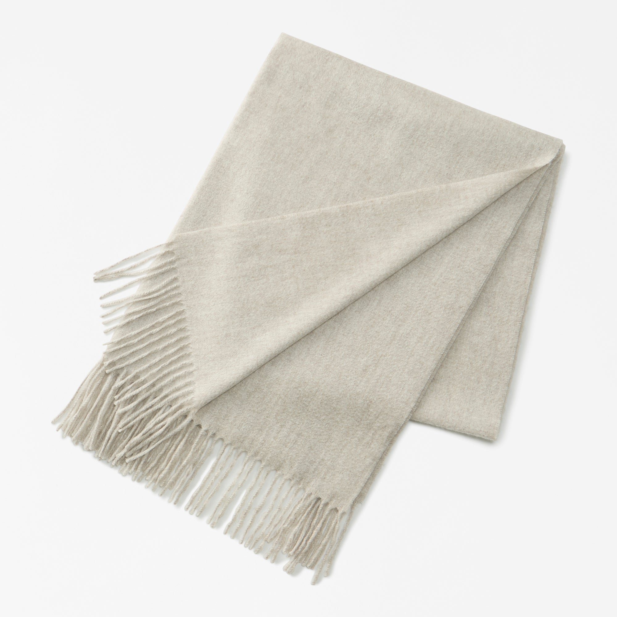 cashmere large stole(アザミ起毛カシミヤ無地大判ストール)