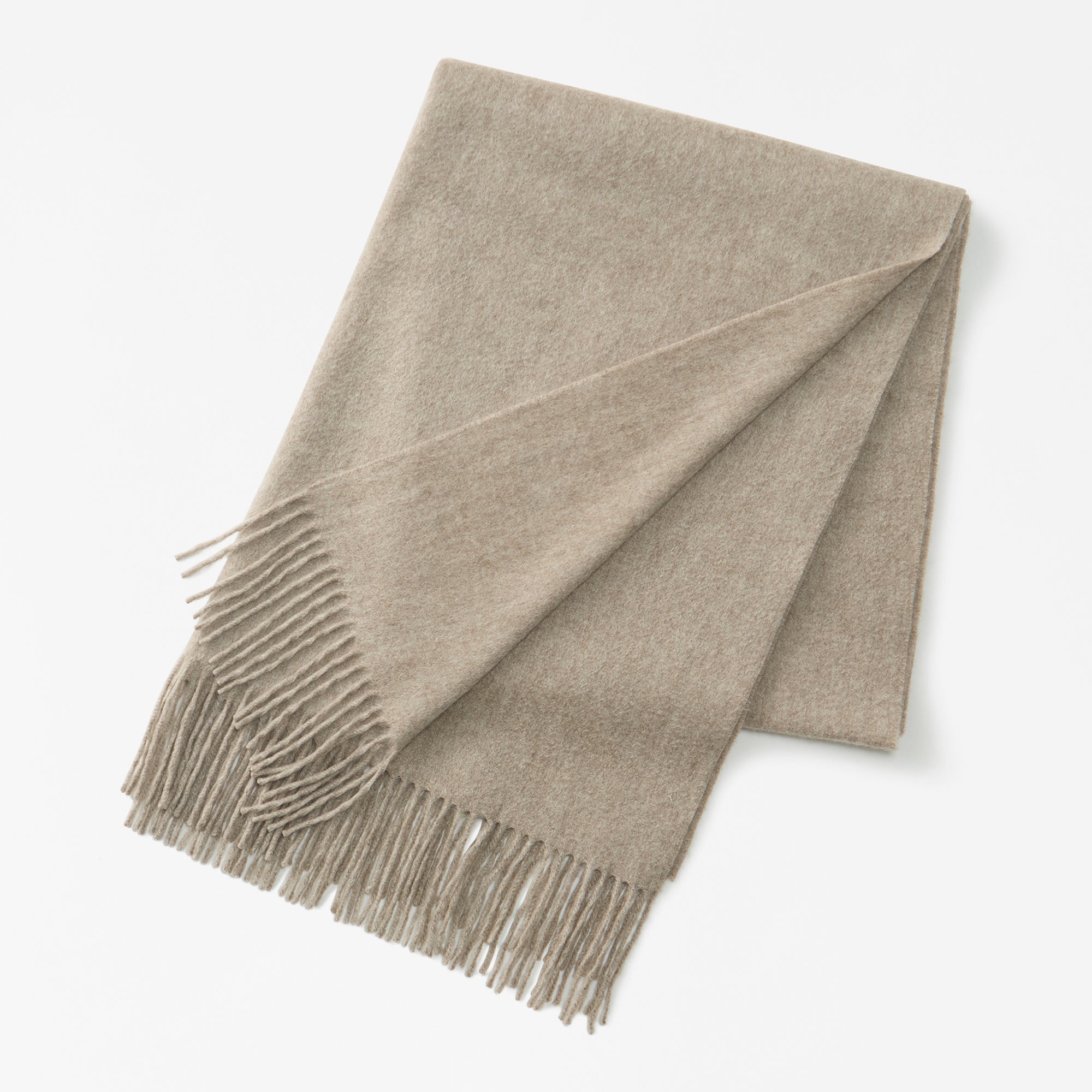 cashmere large stole(アザミ起毛カシミヤ無地大判ストール)