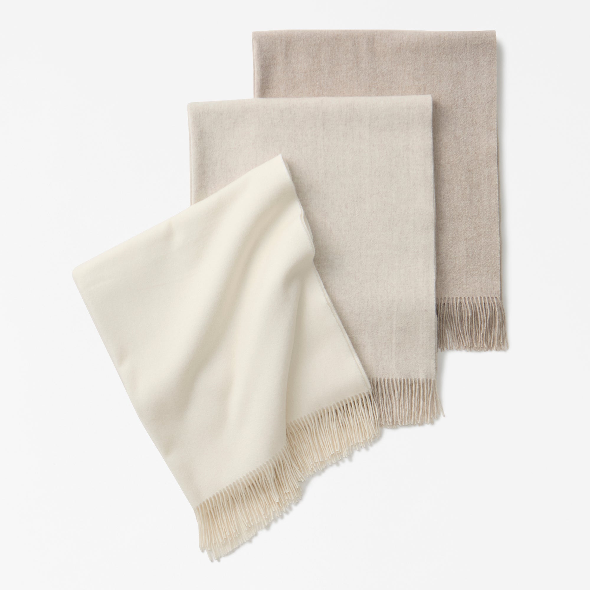 baby cashmere large stole(アザミ起毛ベビーカシミヤ無地大判ストール)