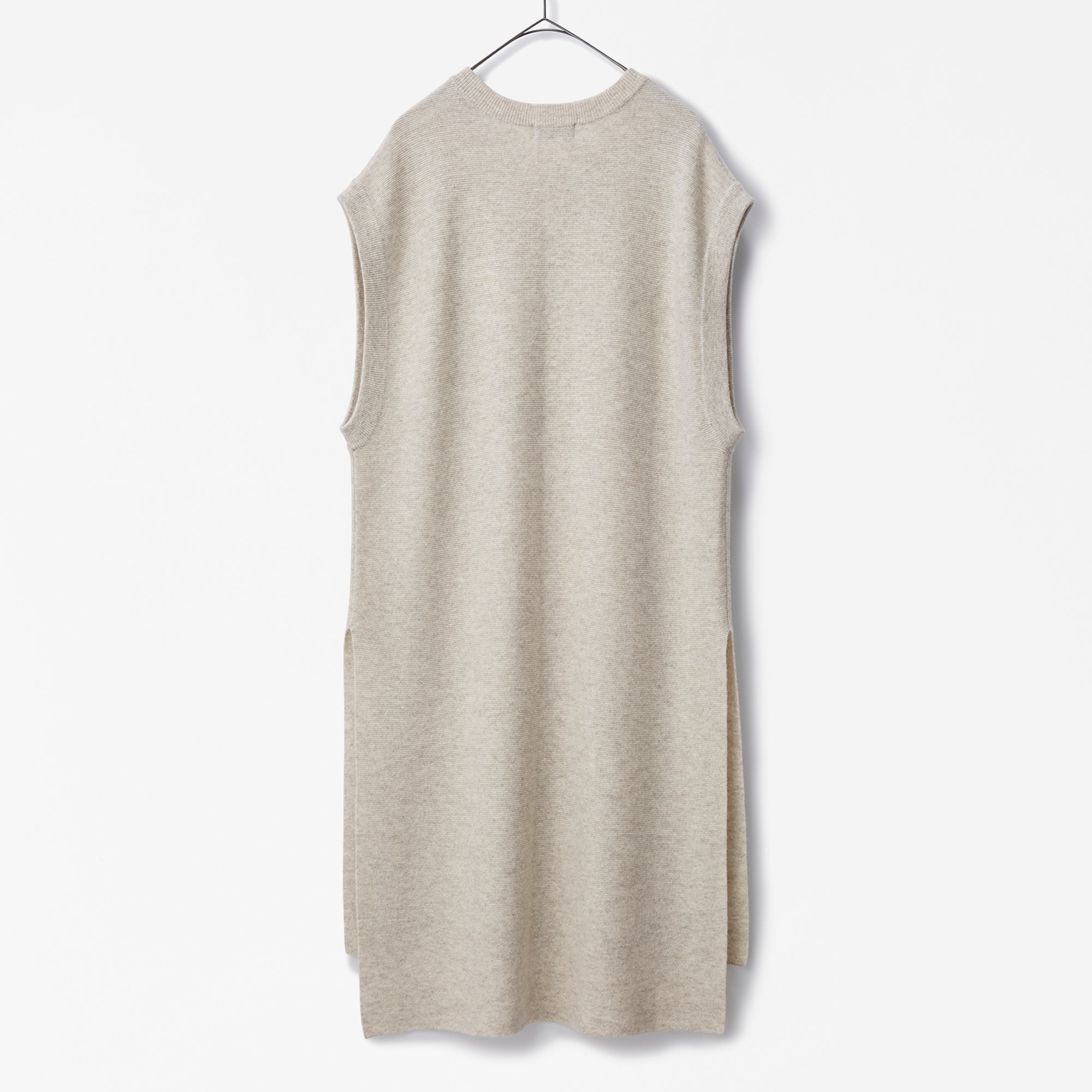 cashmere layered tunic dress(カシミヤレイヤードチュニックワンピース)EC限定ギフトバッグ付き