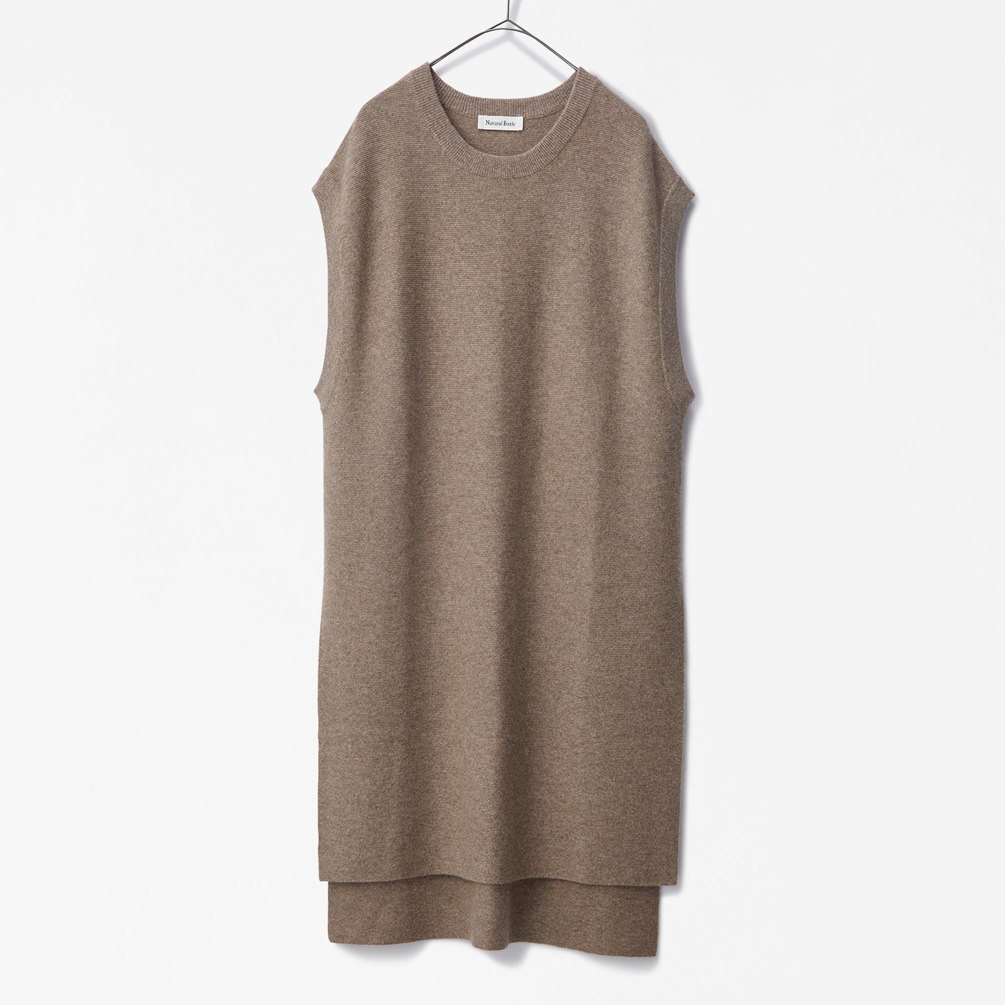 cashmere layered tunic dress(カシミヤレイヤードチュニックワンピース)EC限定ギフトバッグ付き