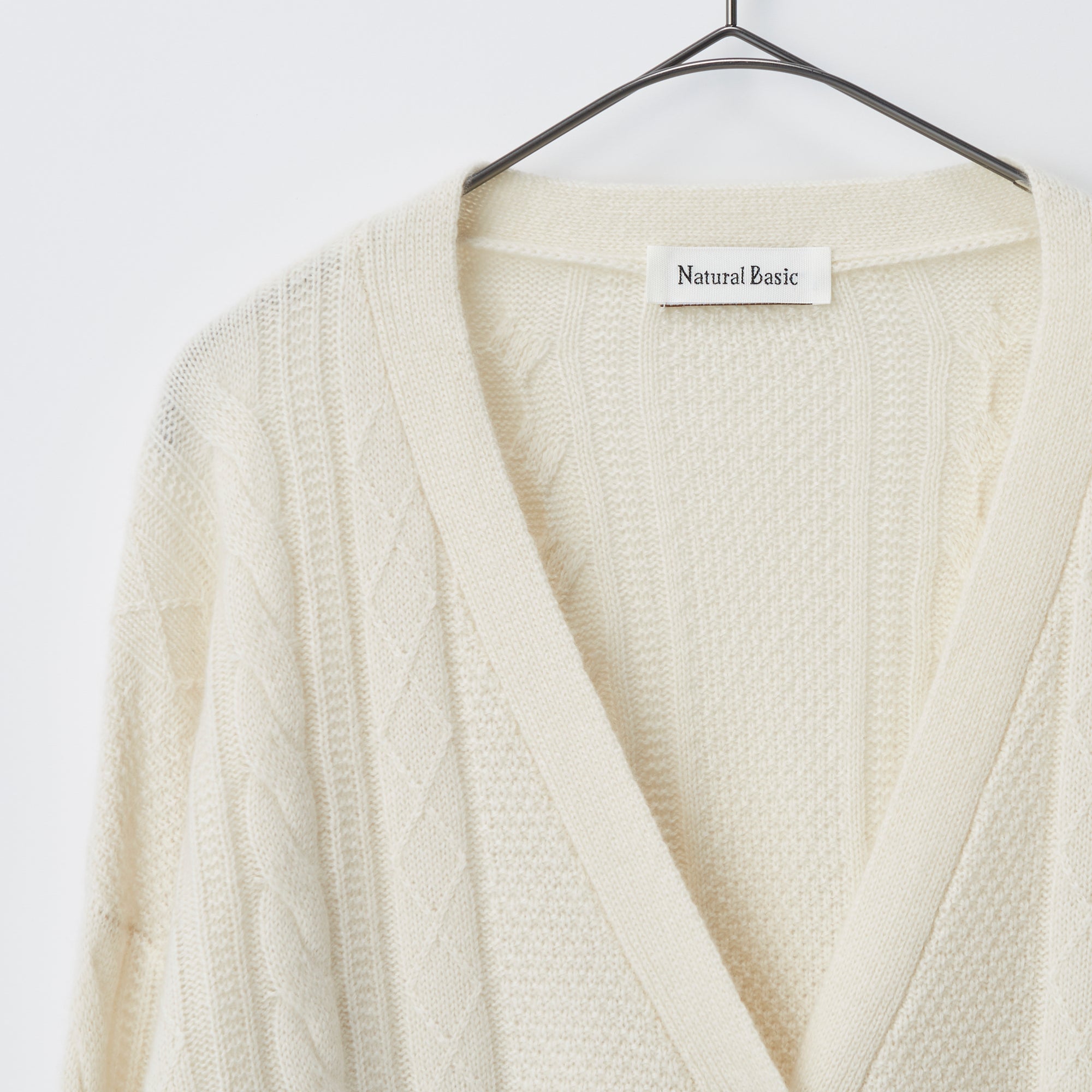 cashmere aran knit cardigan(カシミヤアラン編みニットカーディガン)EC限定ギフトバッグ付き