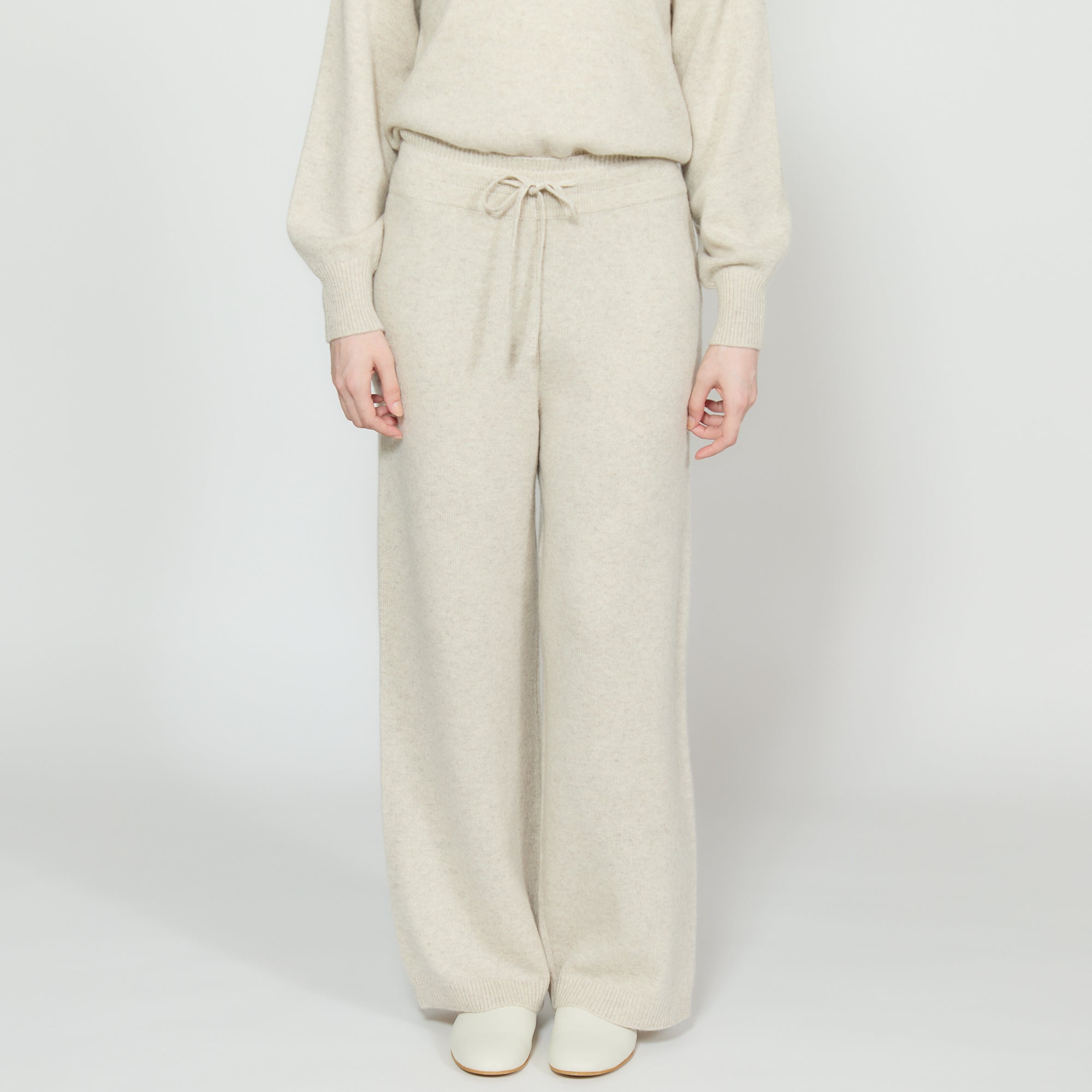 【Coming Soon】cashmere knit wide pants(カシミヤ ニットワイドパンツ)