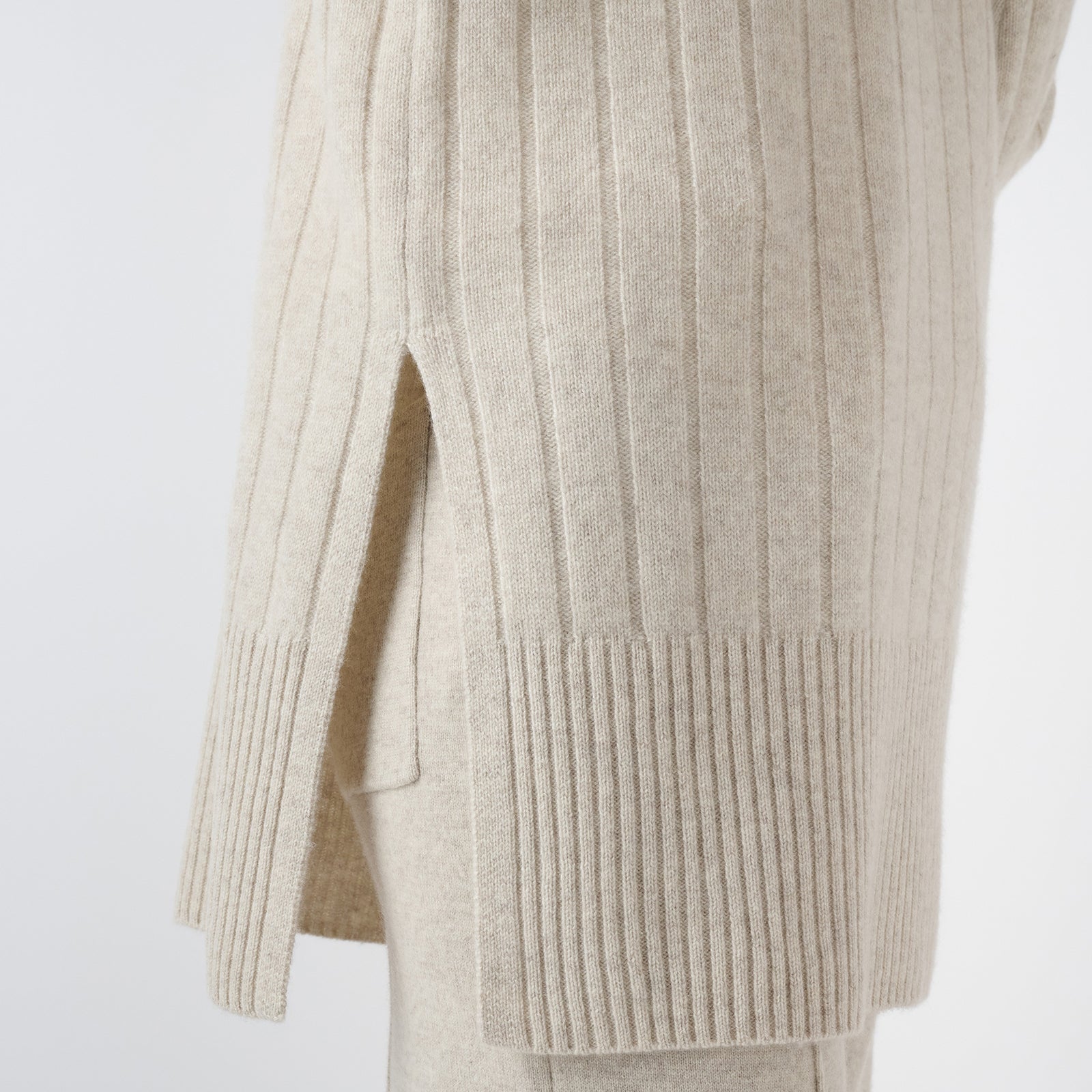 cashmere rib knit turtle neck pullover(カシミヤ リブニットタートルネックニット)
