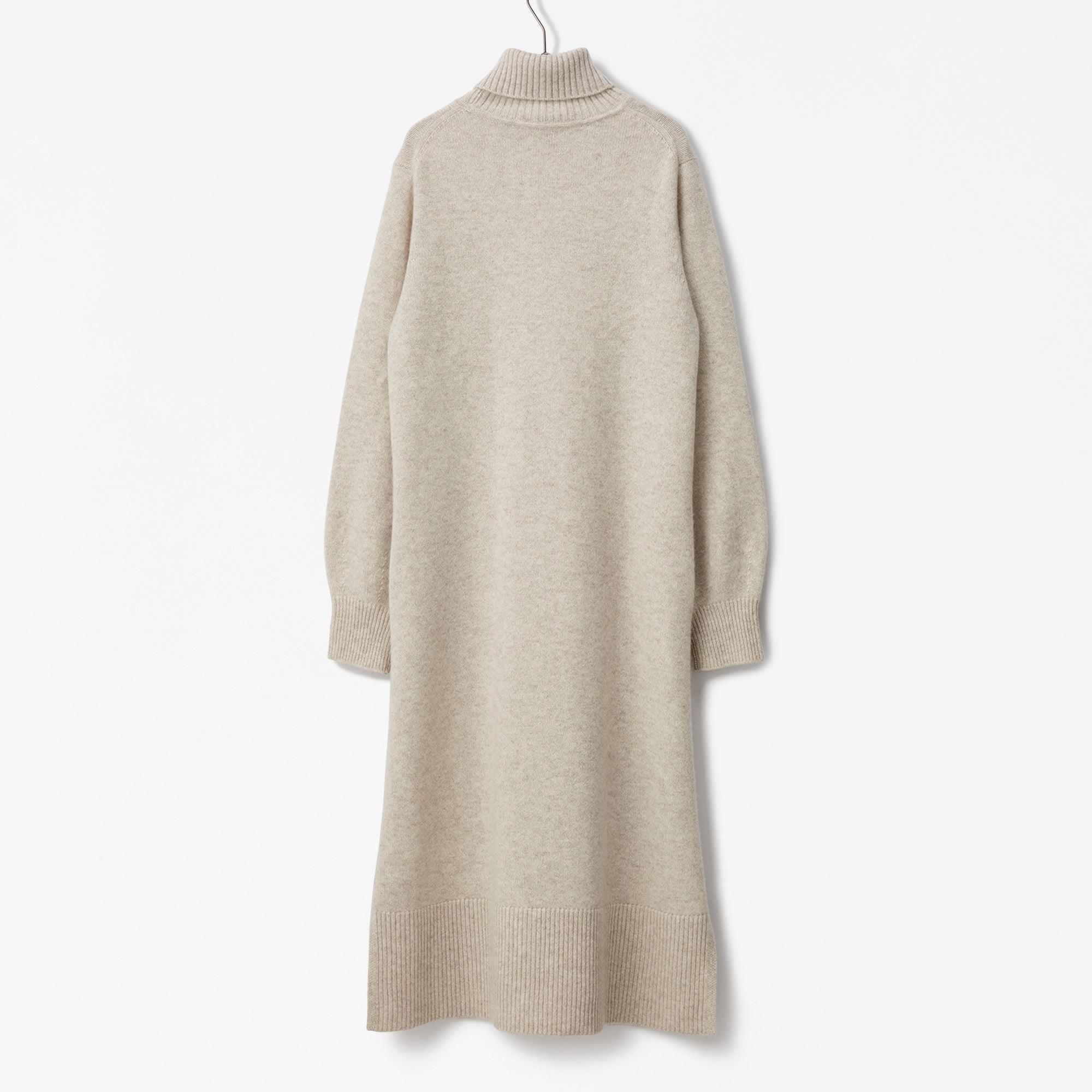 cashmere turtle neck knit dress(カシミヤタートルネックニットワンピース)EC限定ギフトバッグ付き