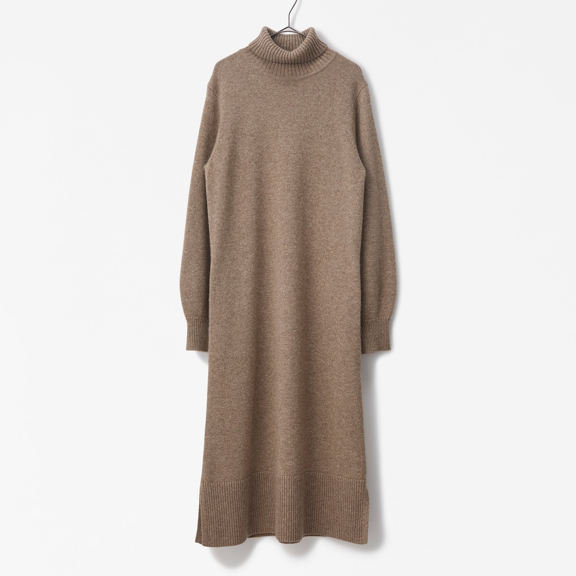 cashmere turtle neck knit dress(カシミヤタートルネックニットワンピース)EC限定ギフトバッグ付き